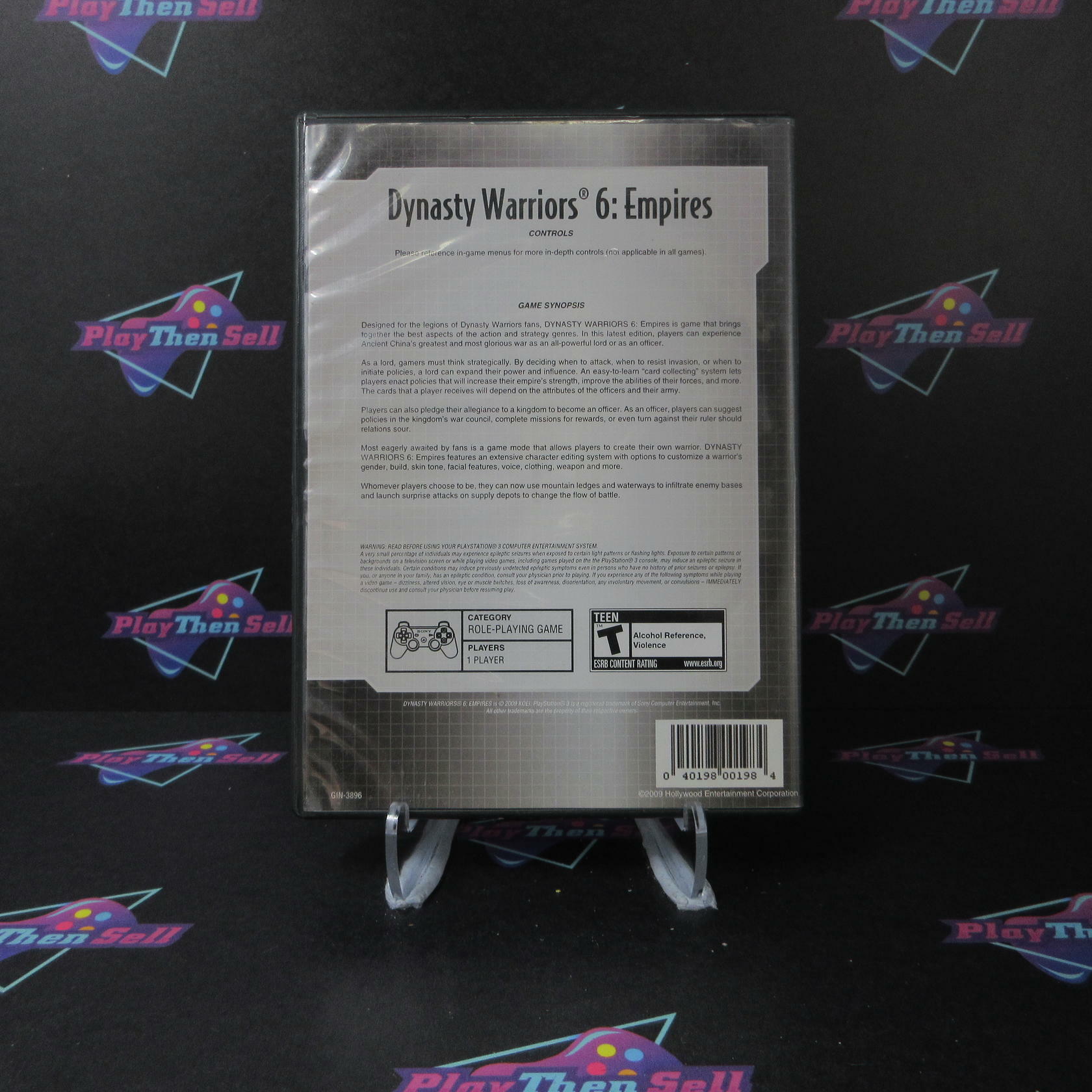 Dynasty Warriors 6 Empires Rental Art PS3 PlayStation 3 DD/NM - Very Good