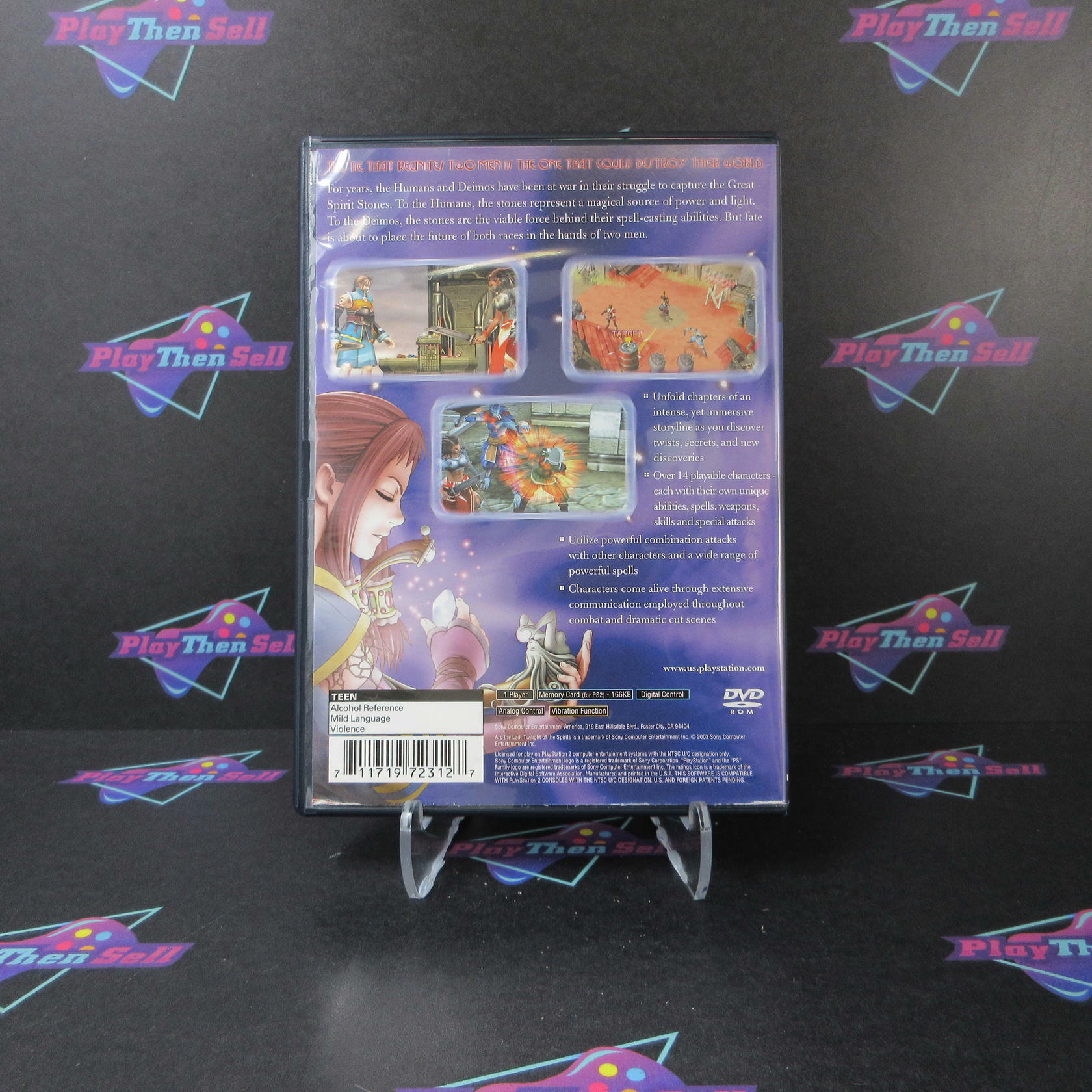 Arc the Lad Twilight of the Spirits + Reg Card PS2 PlayStation 2 AD Complete CIB - Very Good