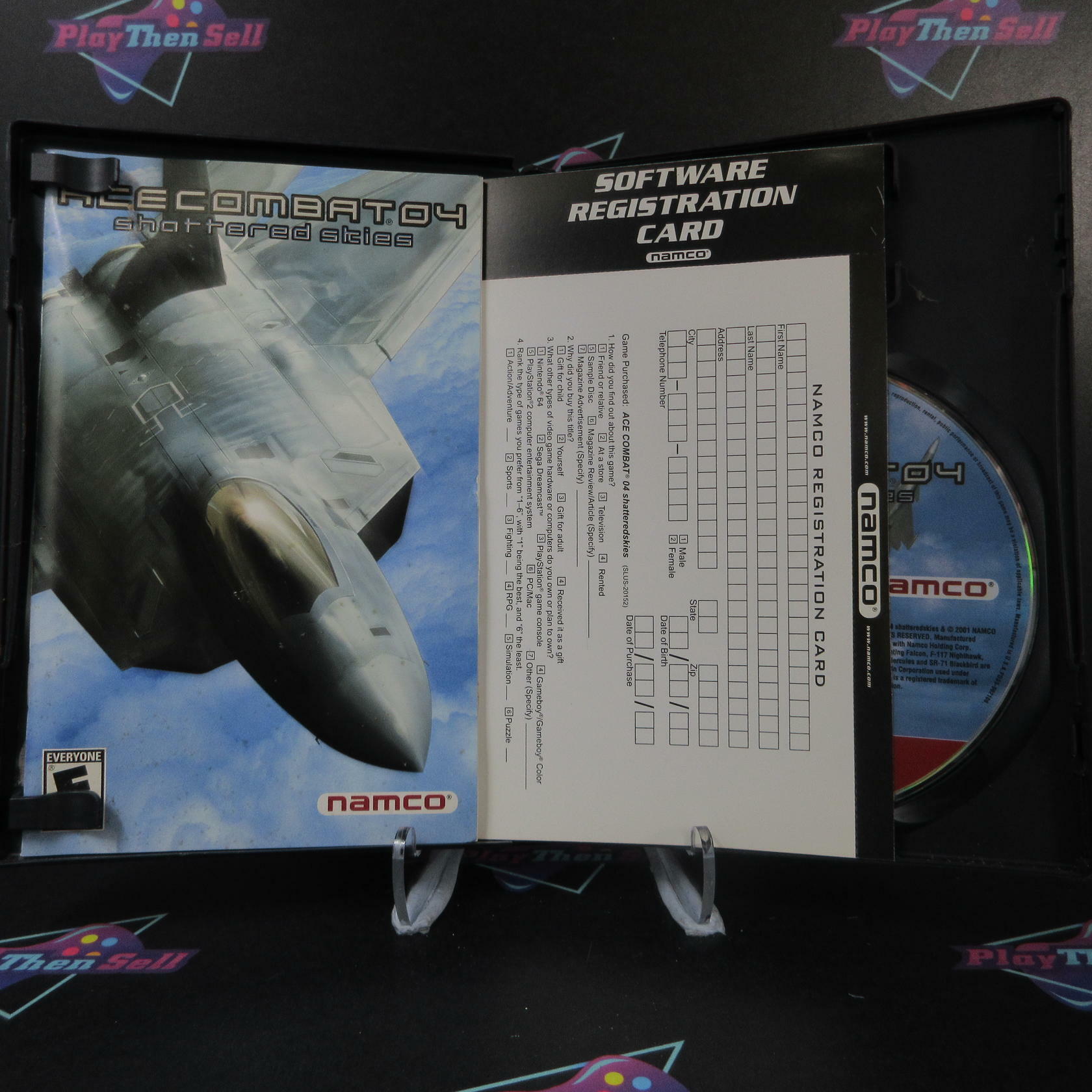 Ace Combat 4 Shattered Skies GH + Reg Card PS2 PlayStation 2 AD CIB - Very Good