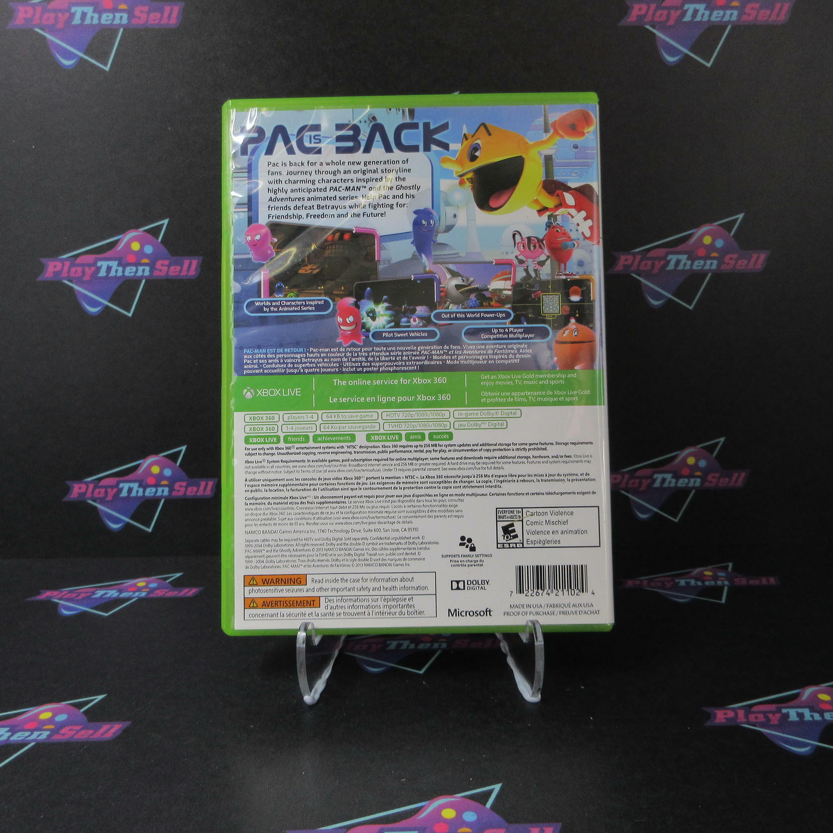 Pac-Man and the Ghostly Adventures Xbox 360 + Poster - Like New