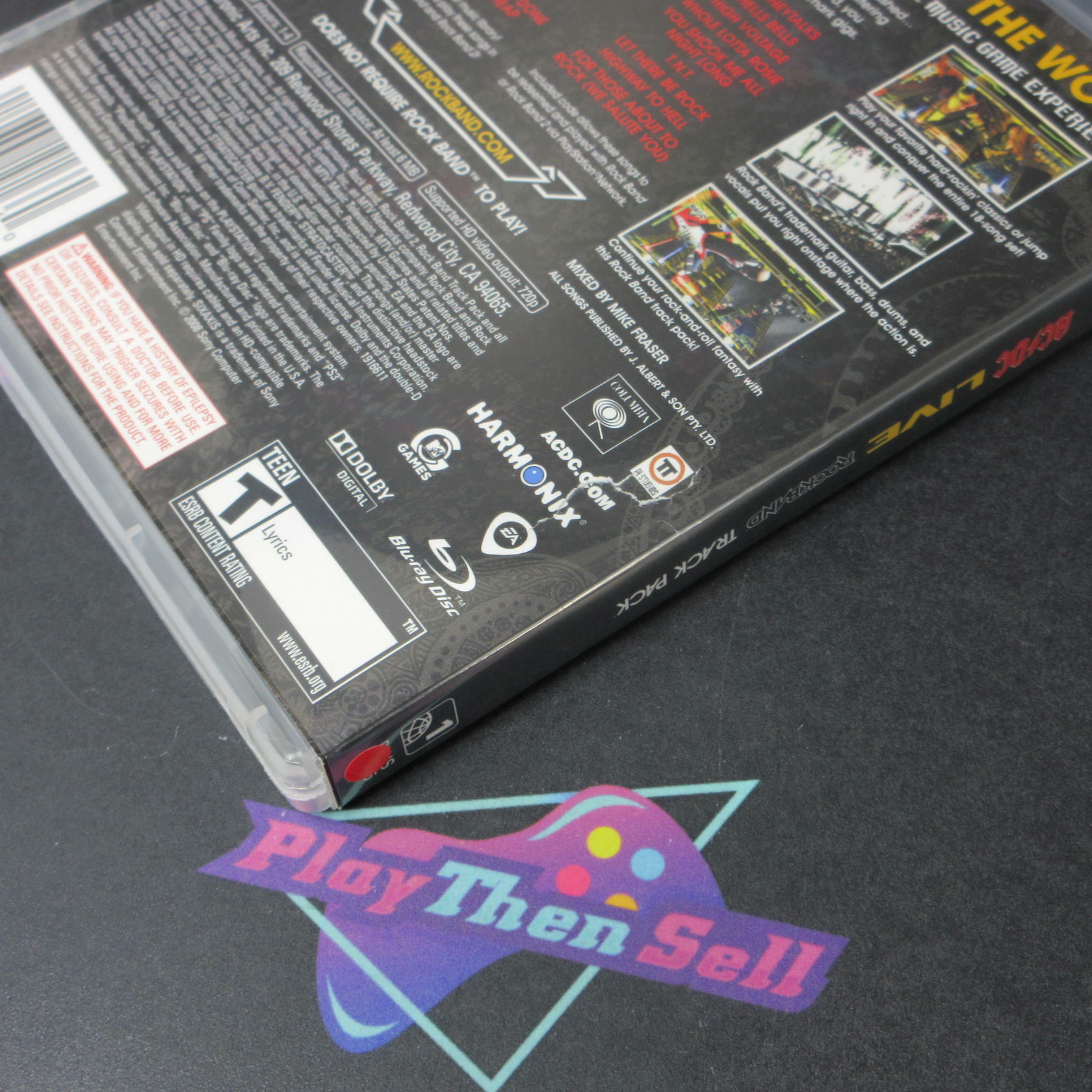 AC/DC Live Rock Band Track Pack PS3 PlayStation 3 AD Complete CIB - Very Good