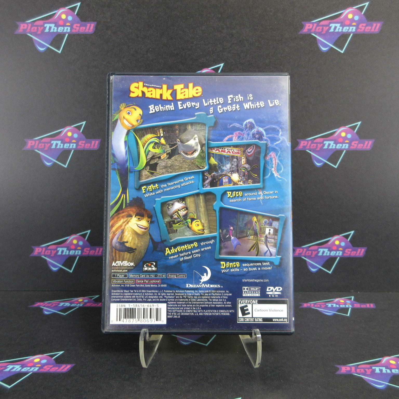 Shark Tale PS2 PlayStation 2 AD/NM - Very Good