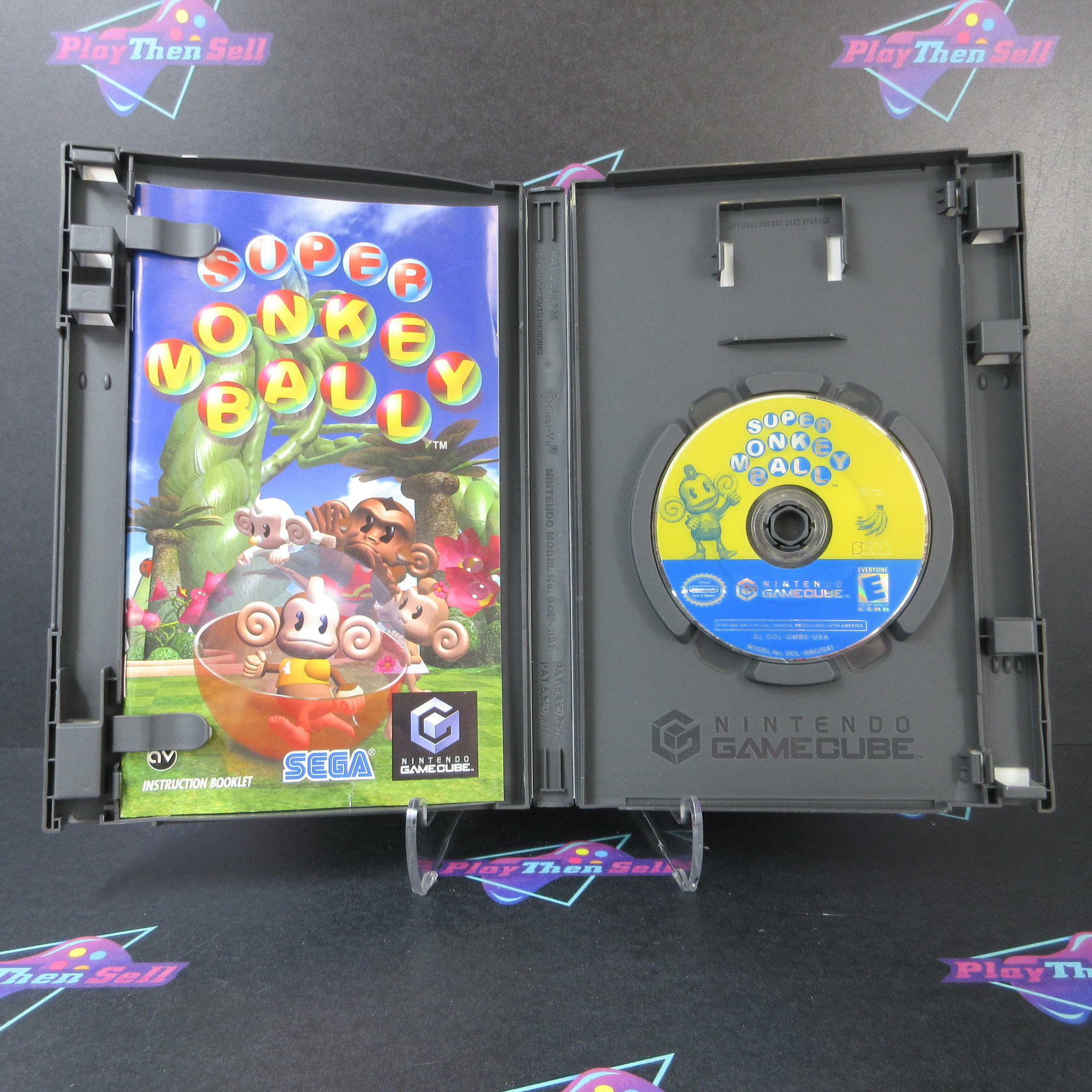 Super Monkey Ball Player's Choice Nintendo Gamecube AD Complete CIB - Very Good