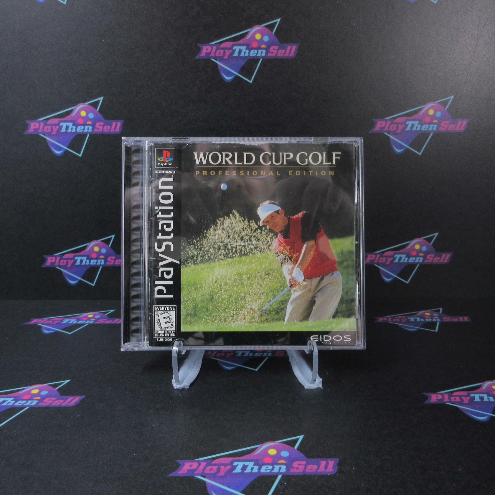 World Cup Golf Professional Edition PS1 PlayStation 1 MD Complete CIB - Very Good