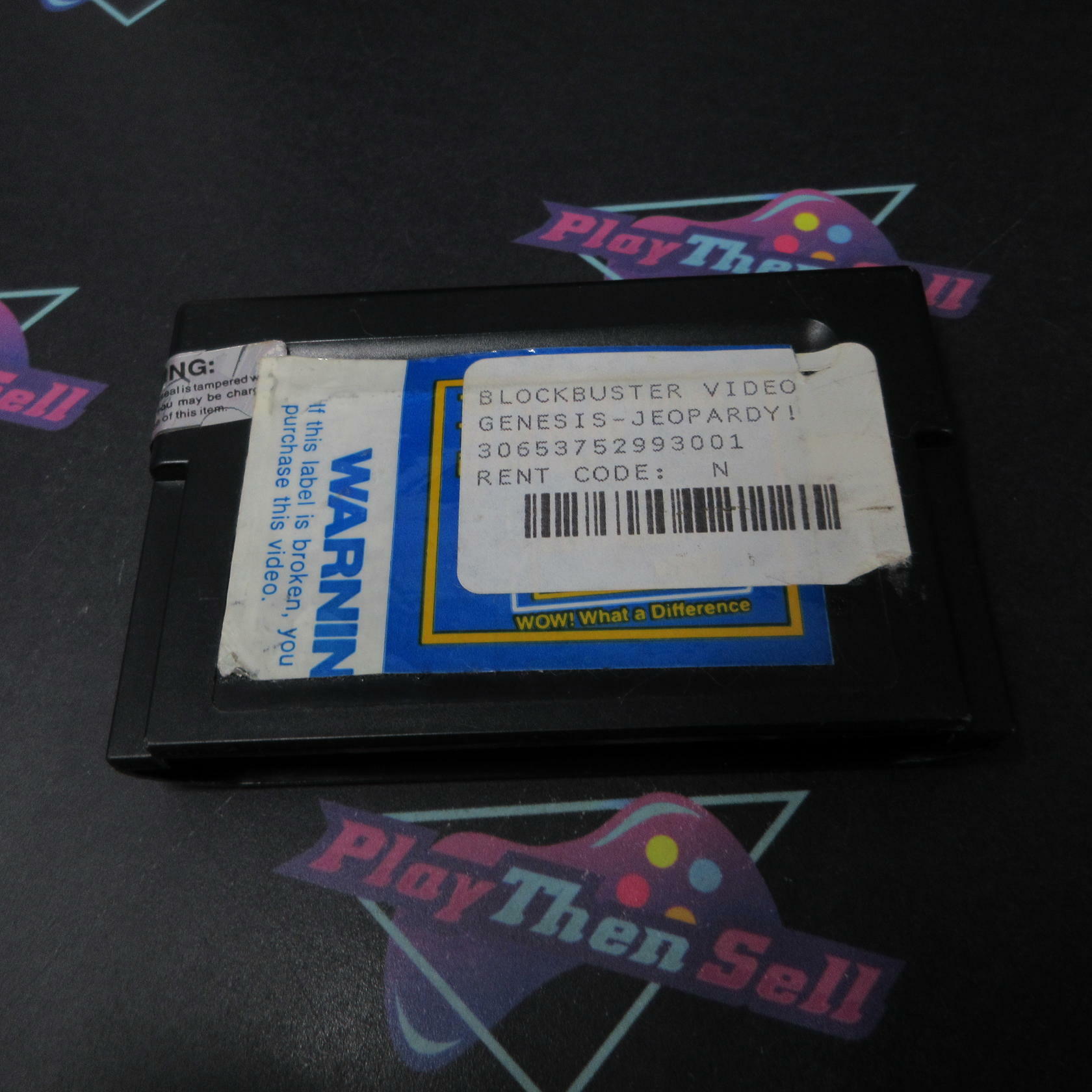 Jeopardy Sega Genesis AD Cartridge Only Authentic / Tested - Very Good