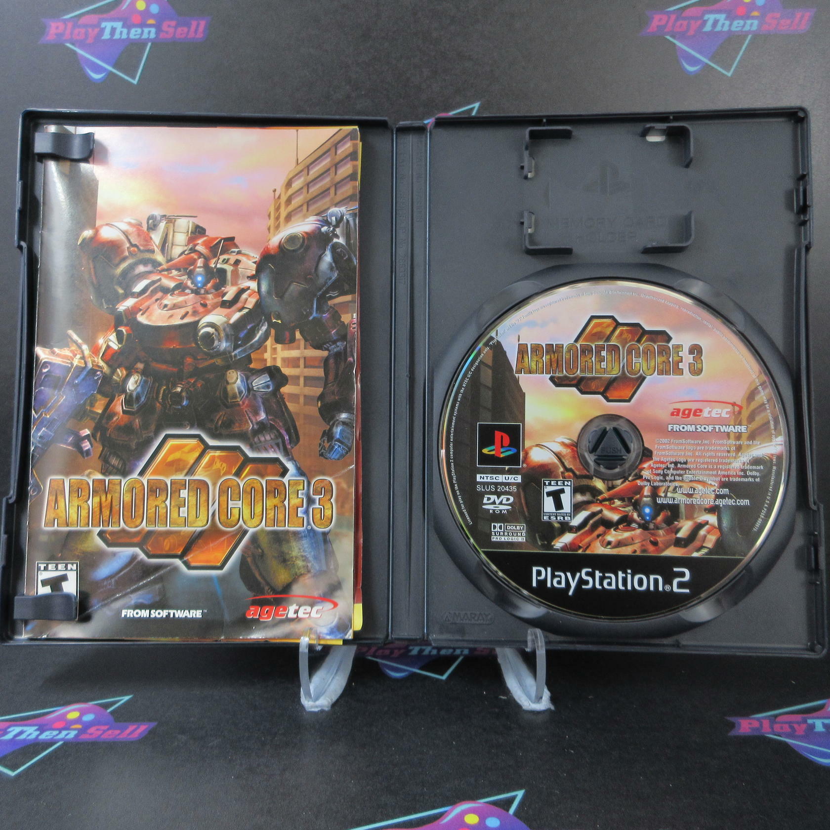 Armored Core III 3 + Reg Card PS2 PlayStation 2 MD Complete CIB - Very Good