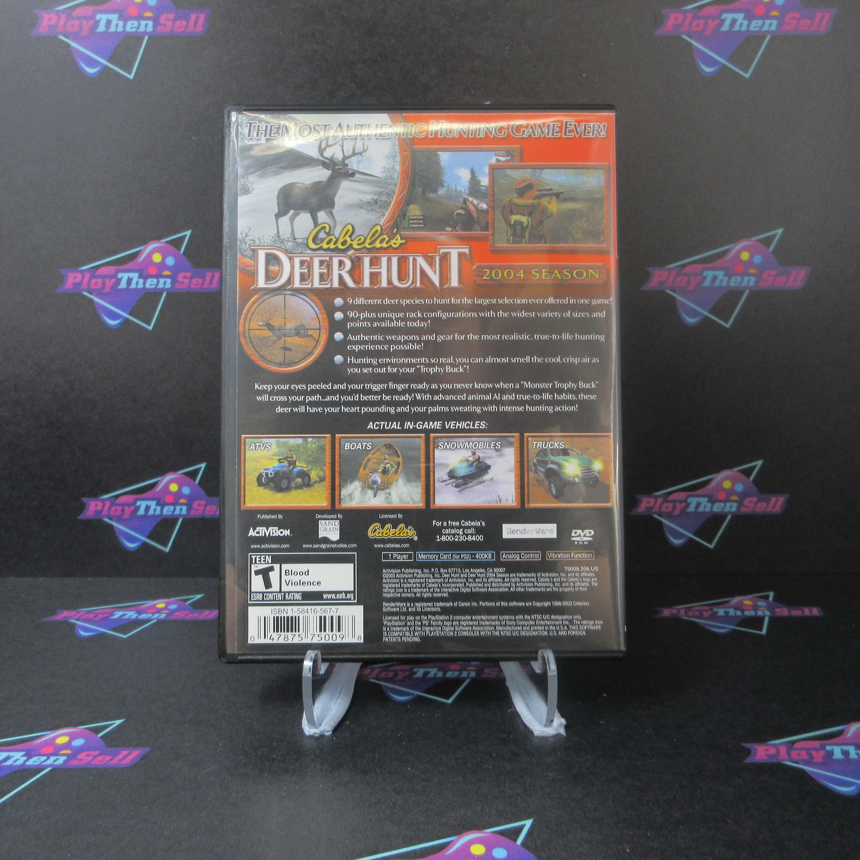 Cabela's Deer Hunt 2004 Season Opener PS2 + Reg Card - Like New