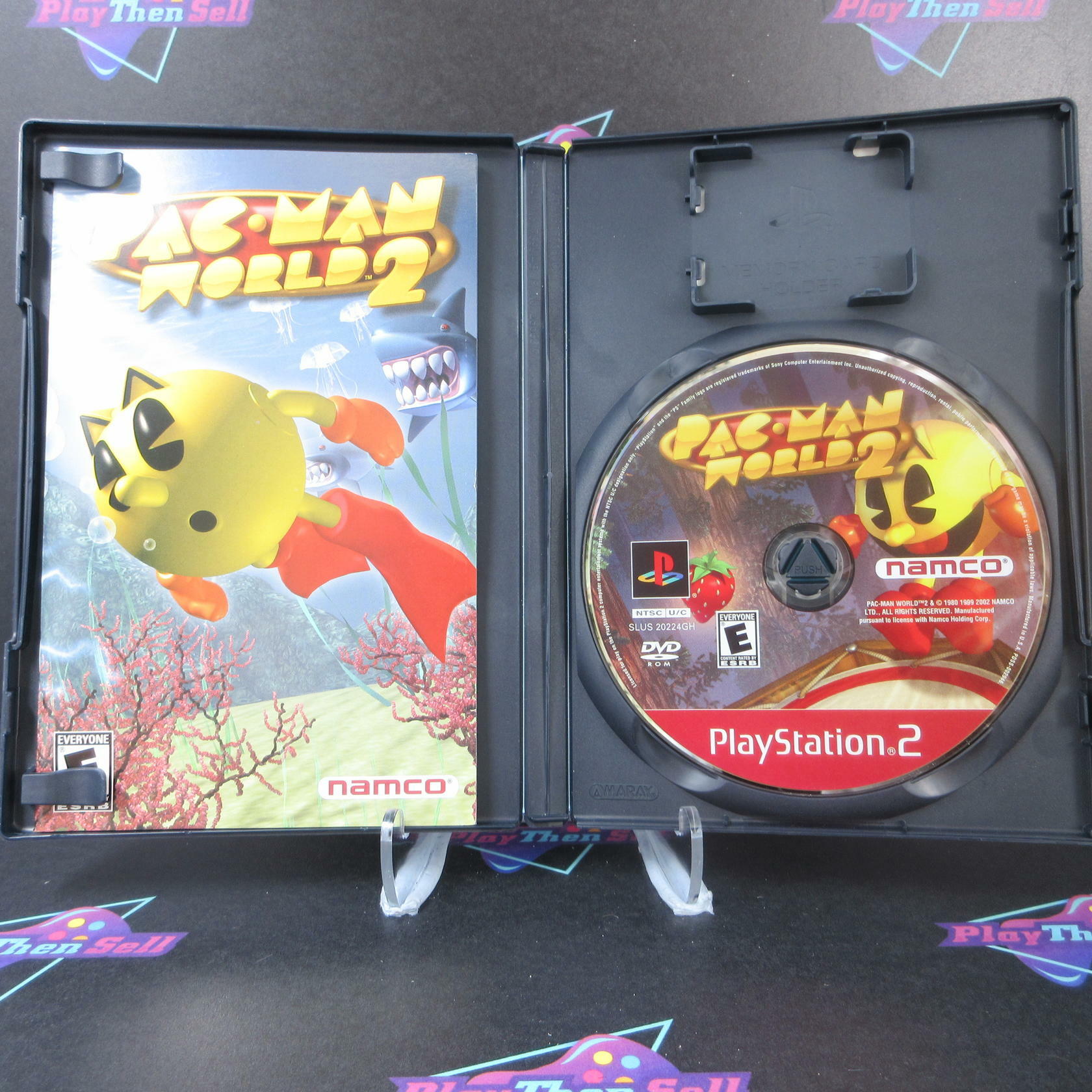 Pac Man World 2 Greatest Hits + Reg Card PS2 PlayStation 2 AD CIB - Very Good