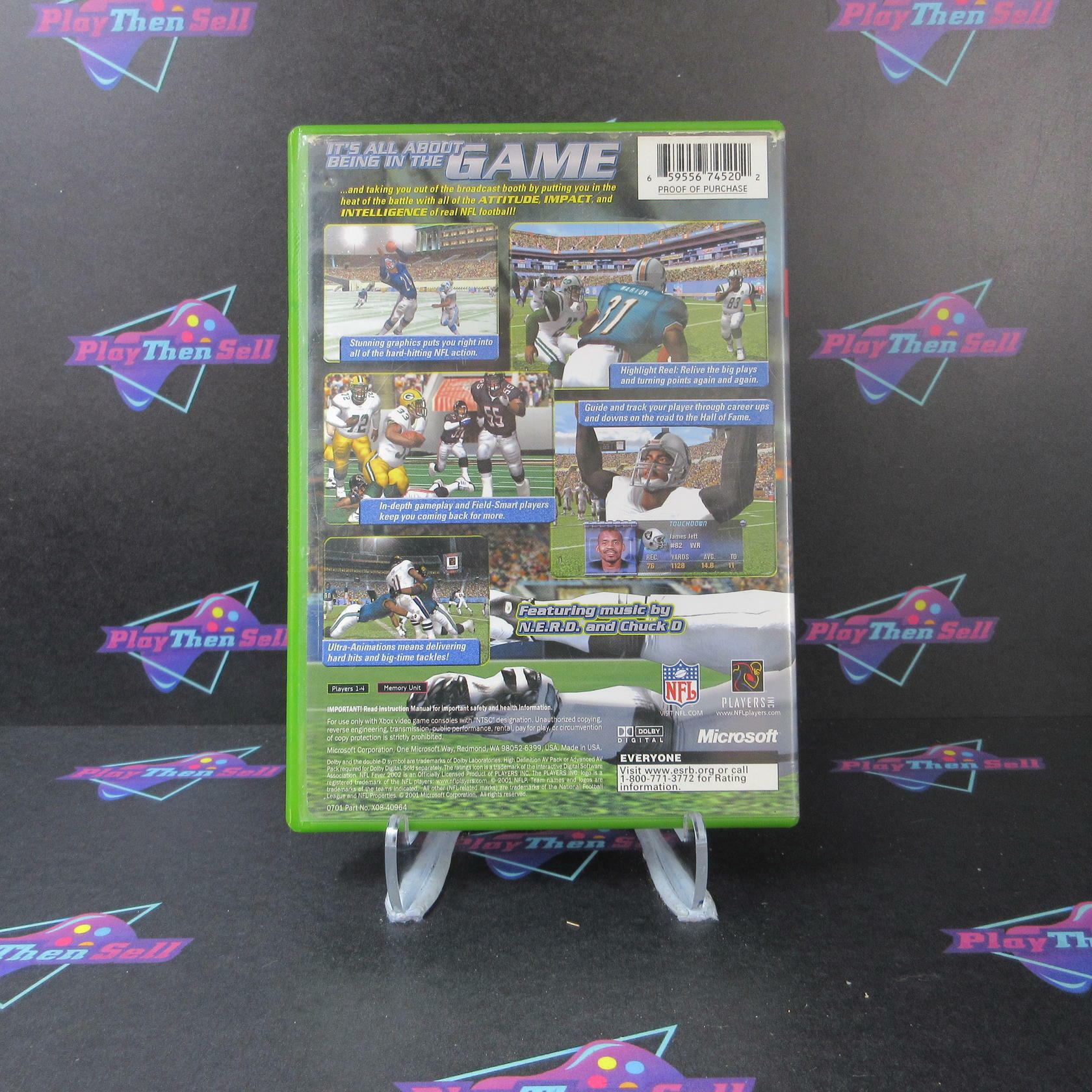 NFL Fever 2002 Xbox AD Complete - Very Good