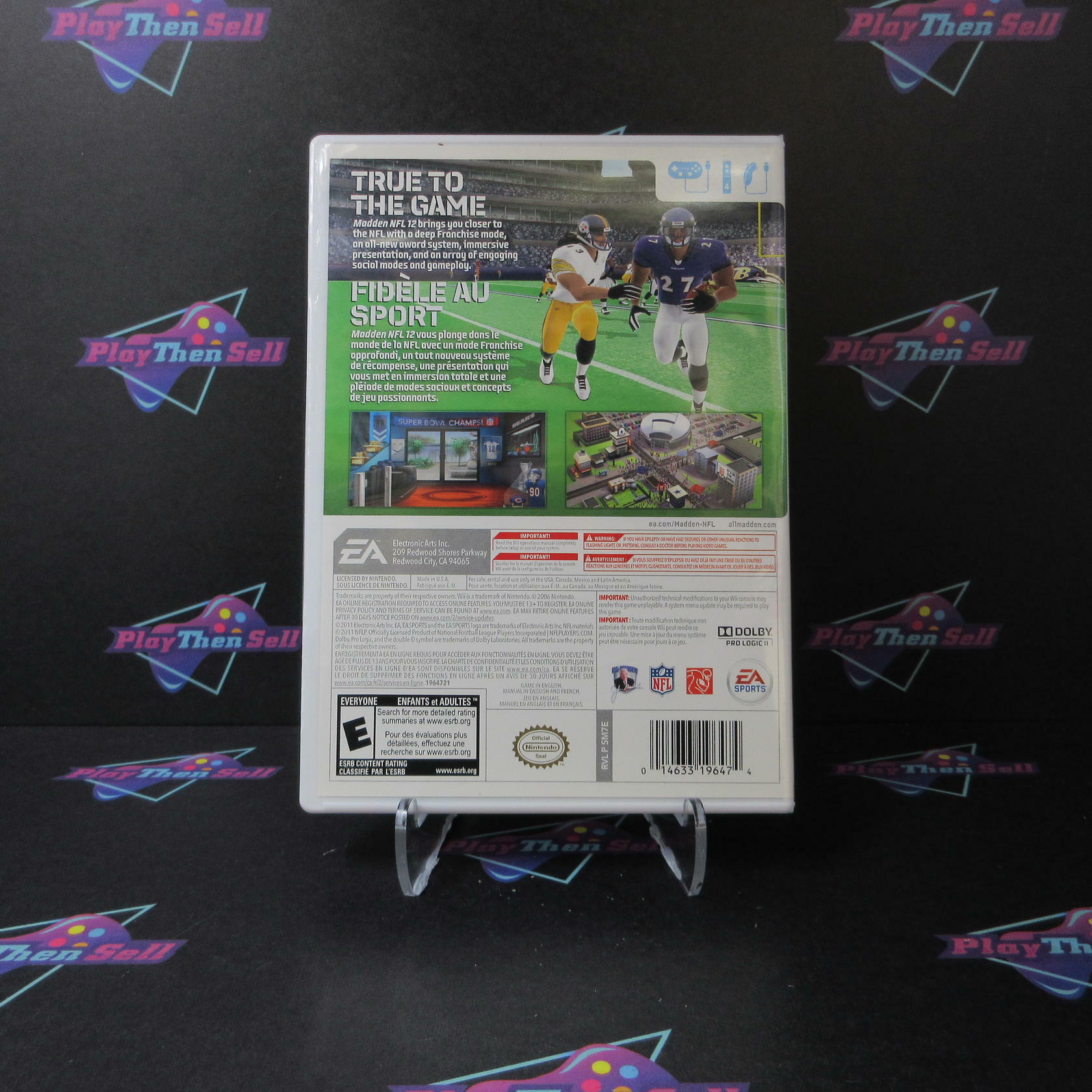 Madden NFL 12 Nintendo Wii AD Complete CIB - Very Good