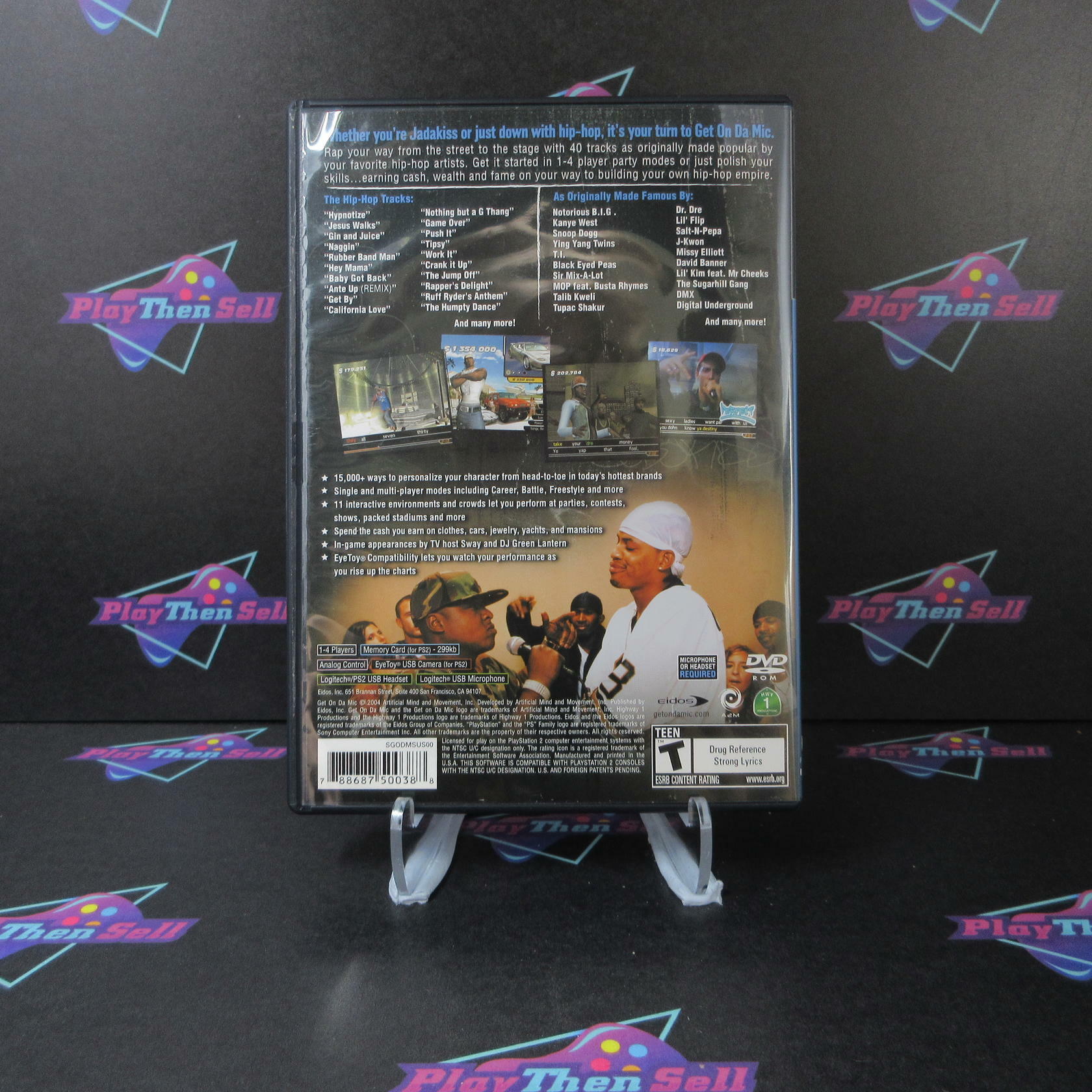 Get On Da Mic PS2 PlayStation 2 + Reg Card - Like New