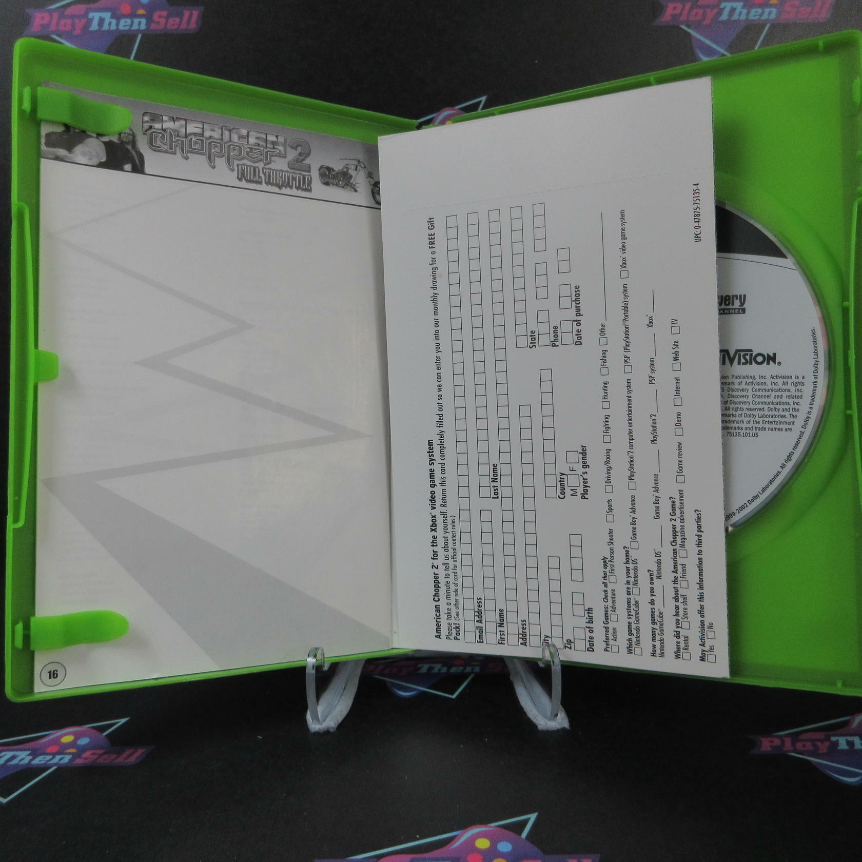 American Chopper 2 Full Throttle - Xbox + Reg Card - Like New