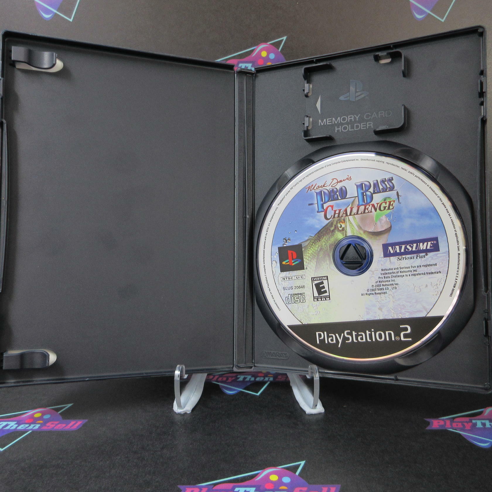 Mark Davis Pro Bass Challenge PS2 PlayStation 2 Rental Art / NM - Very Good