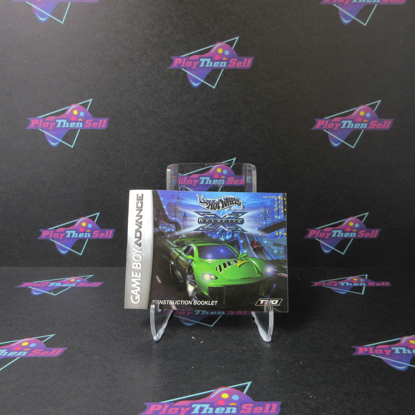 Hot Wheels Velocity X GBA Gameboy Advance + Poster - Like New