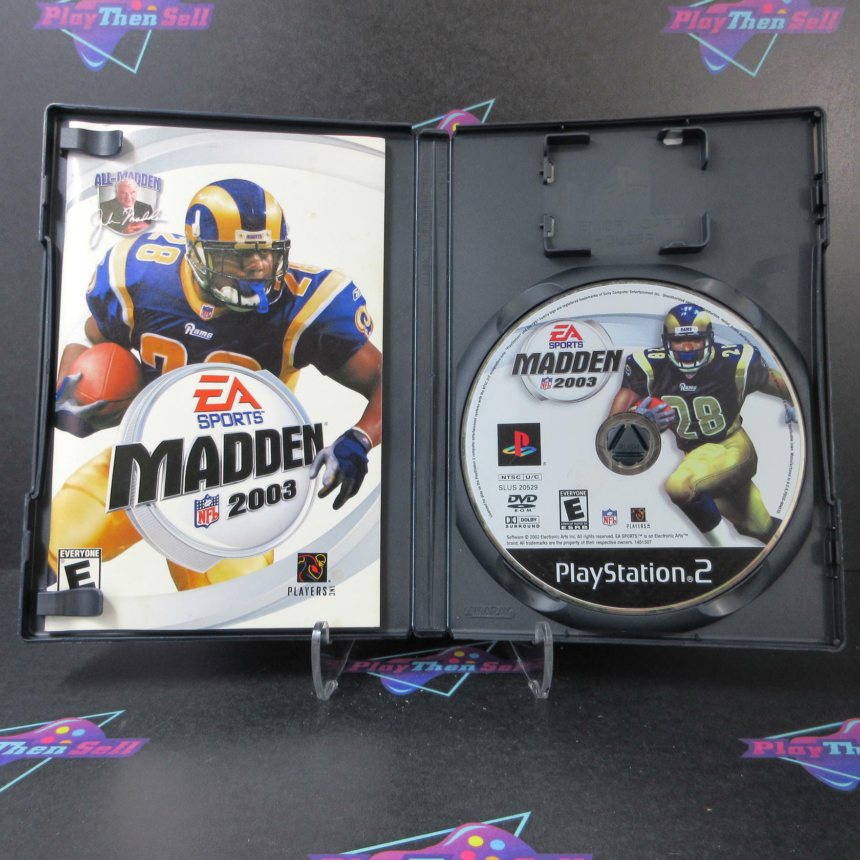 Madden NFL 2003 + Reg Card PS2 PlayStation 2 MD Complete CIB - Very Good