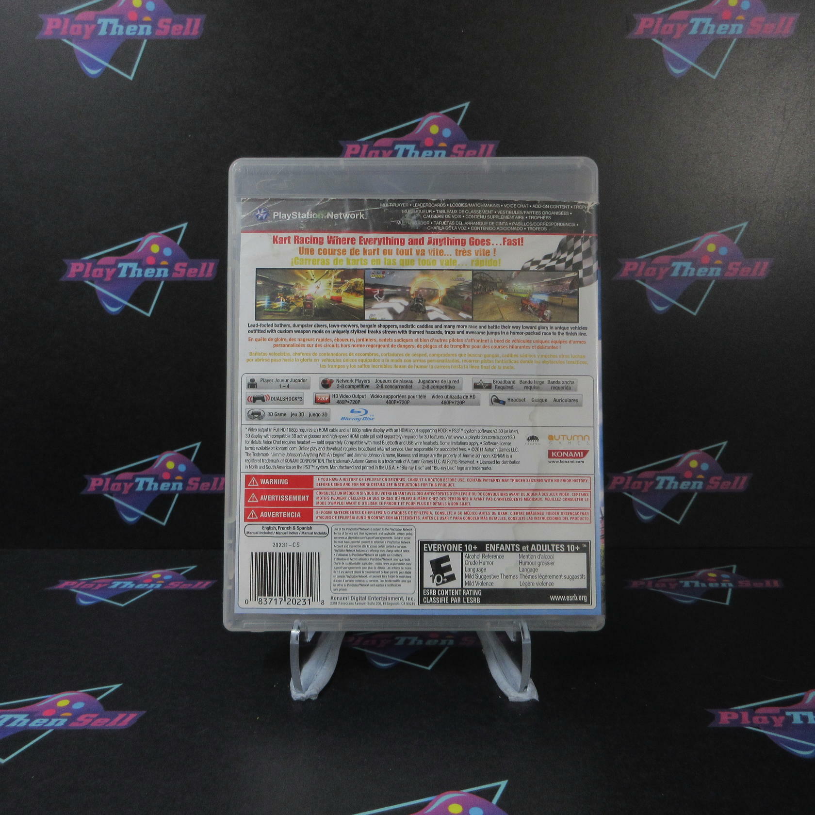Jimmie Johnson's Anything With An Engine PS3 PlayStation 3 AD Complete CIB - Very Good