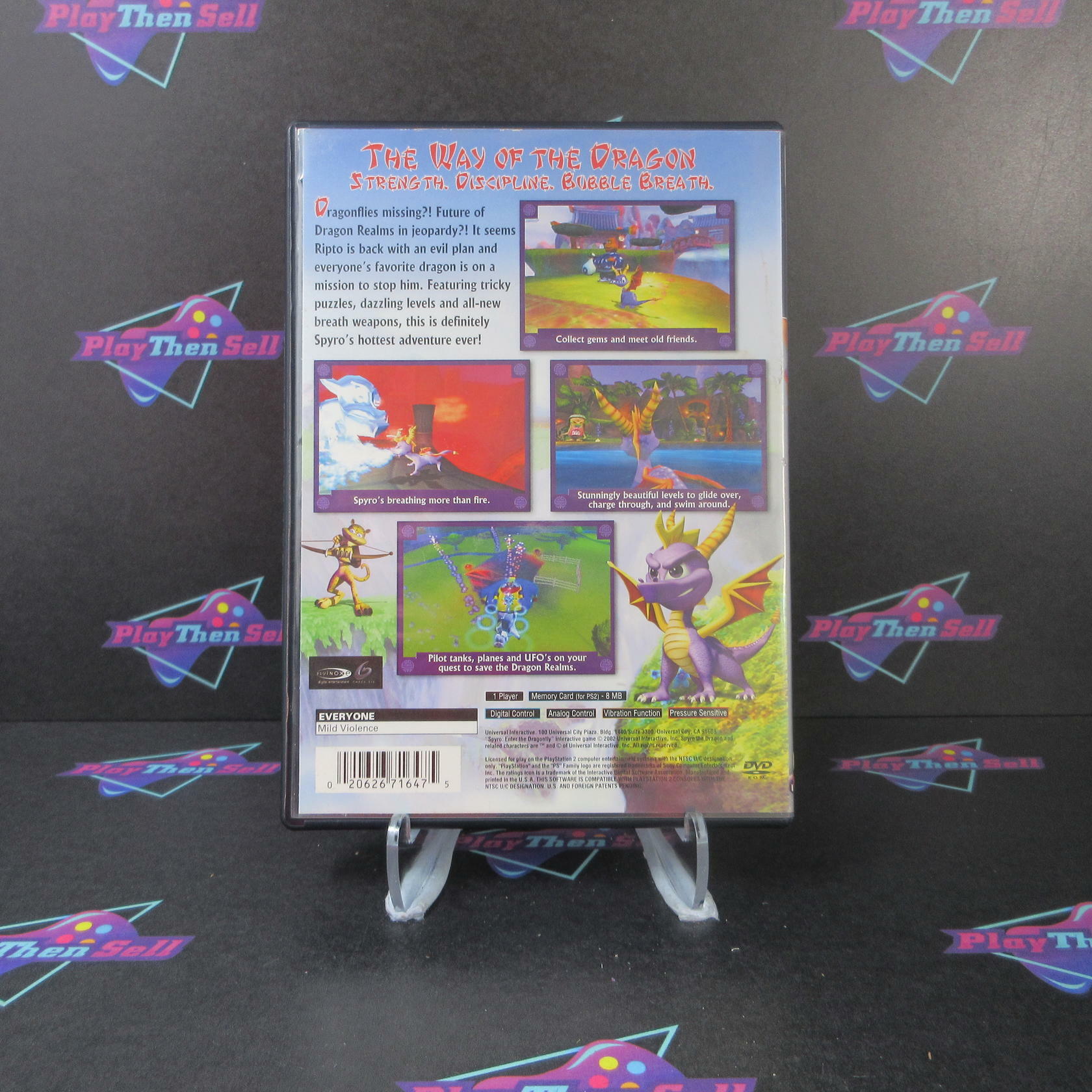 Spyro Enter the Dragonfly + Reg Card PS2 PlayStation 2 AD/MD Complete CIB - Very Good