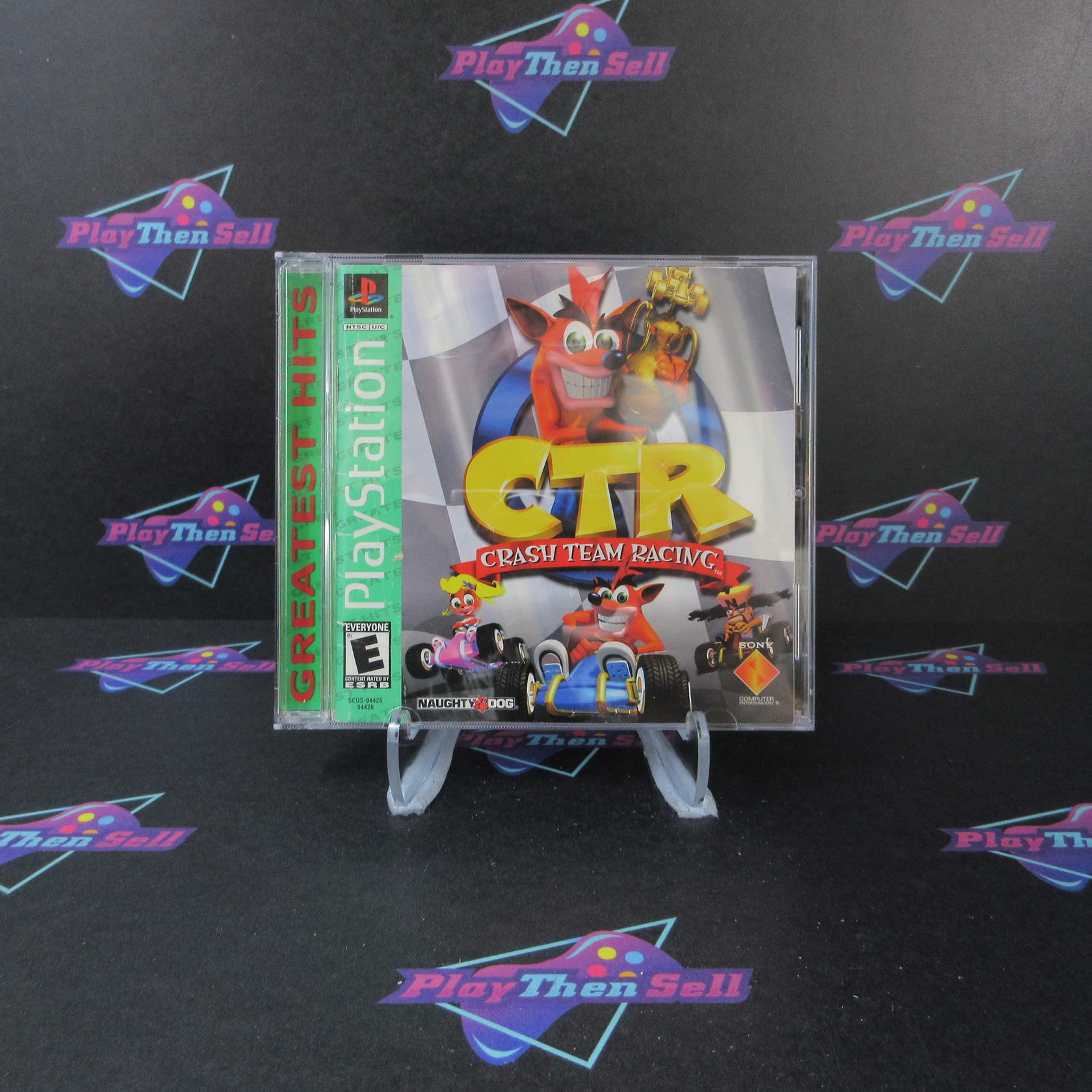 CTR Crash Team Racing GH PS1 PlayStation 1 MD Complete CIB - Very Good