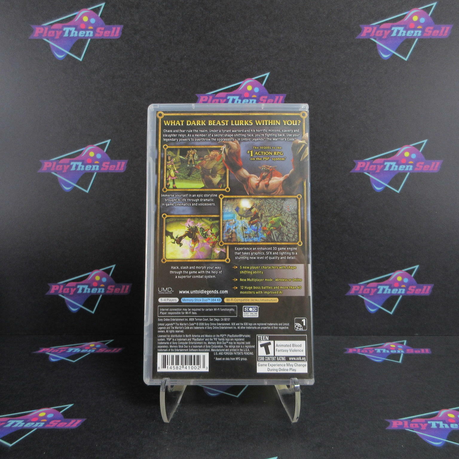 Untold Legends The Warrior's Code Clear UMD Sony PSP - Like New