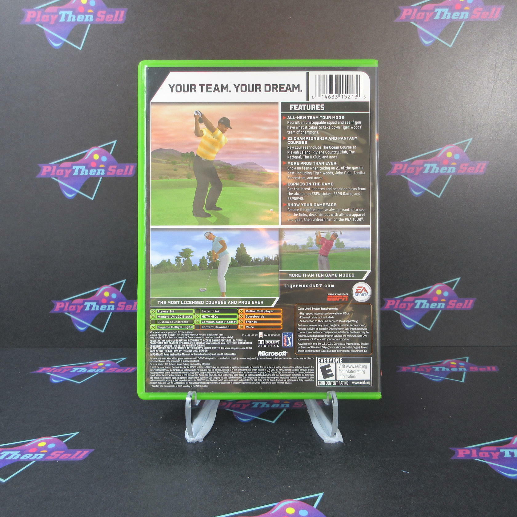 Tiger Woods PGA Tour 07 Xbox AD Complete CIB - Very Good