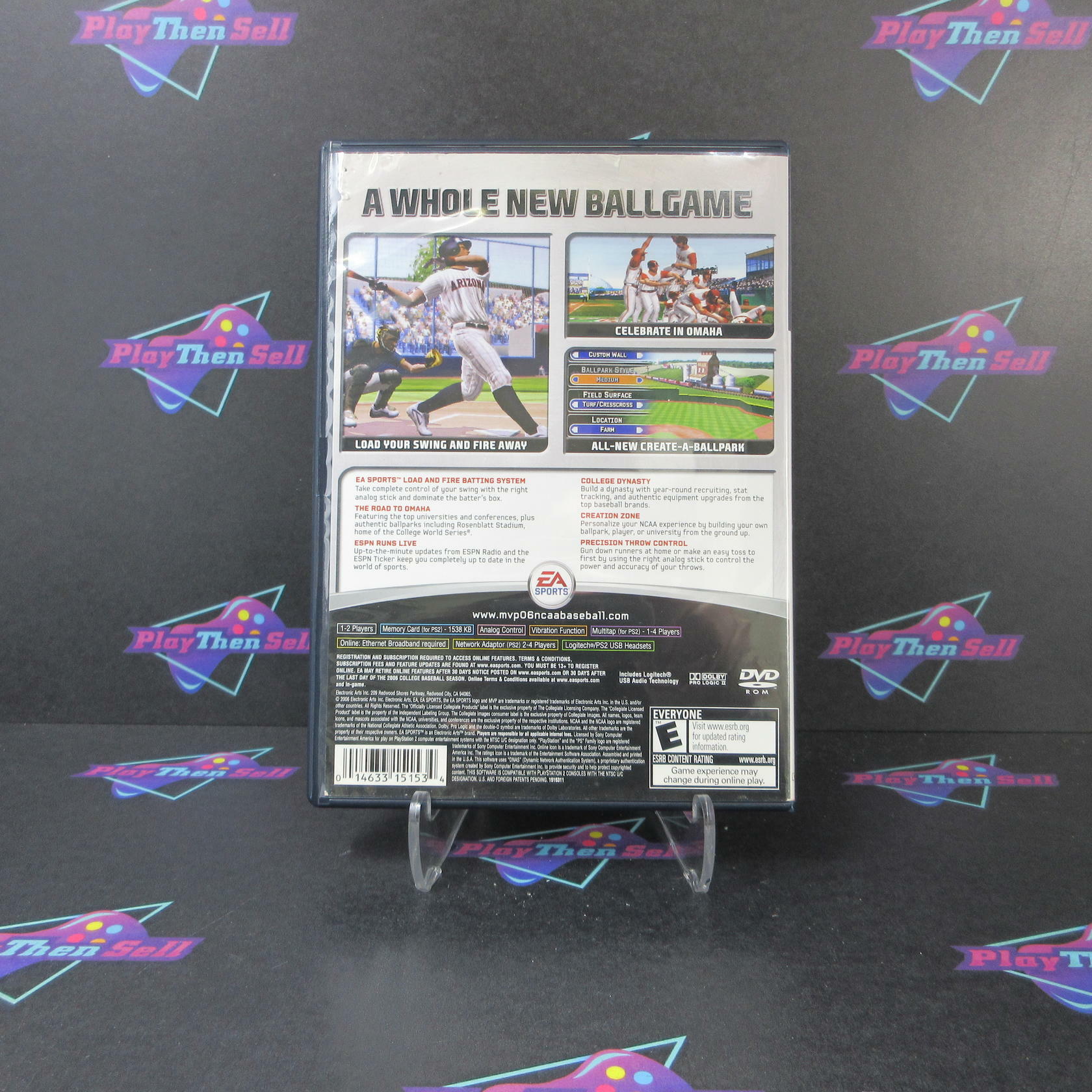 MVP NCAA Baseball 06 PS2 PlayStation 2 AD Complete CIB - Very Good
