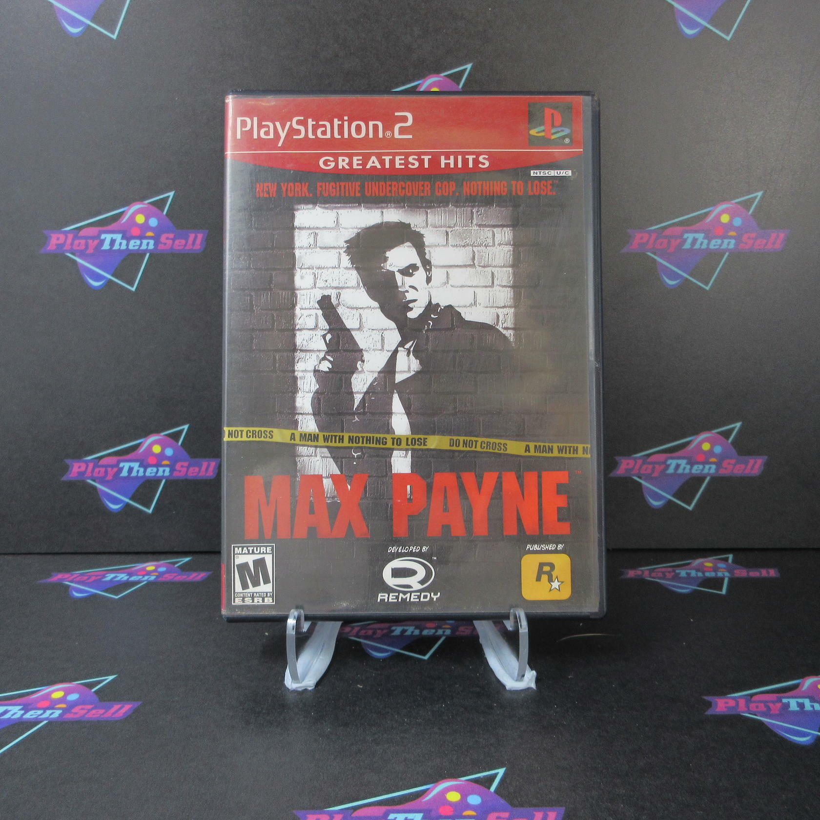 Max Payne Greatest Hits PS2 PlayStation 2 AD/NM - Very Good