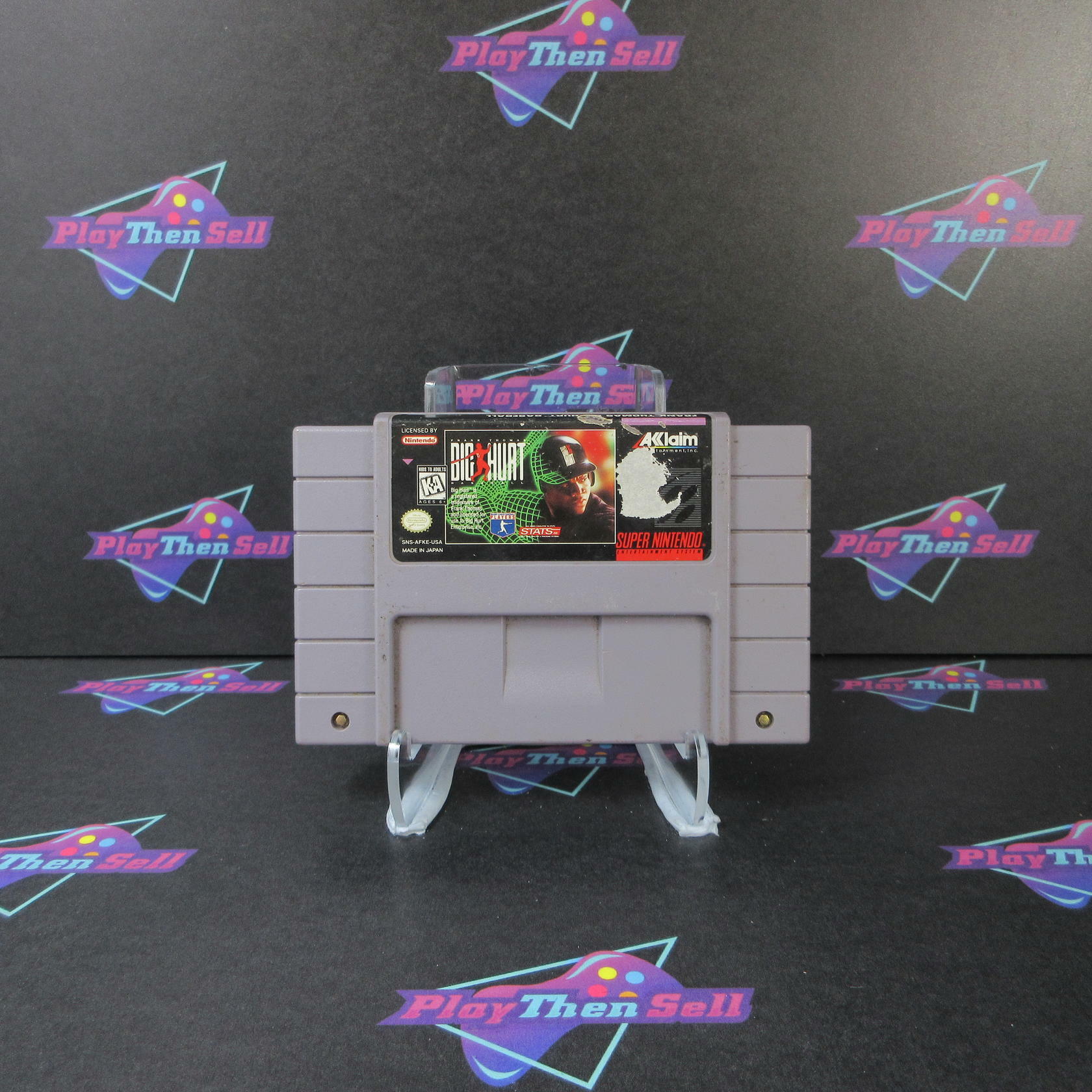 Frank Thomas Big Hurt Baseball Super Nintendo SNES Cartridge Only AD Authentic - Very Good