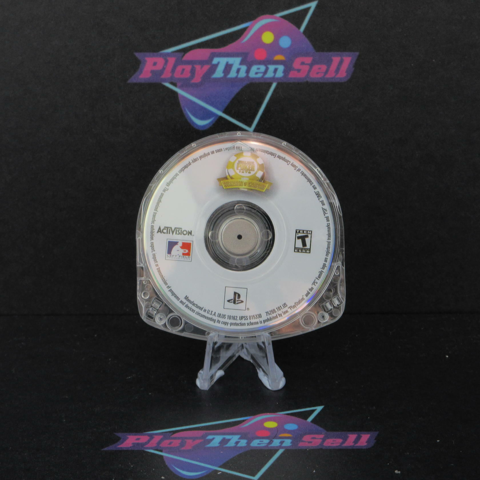 World Series of Poker Tournament of Champions Sony PSP Clear Disc Only - Very Good