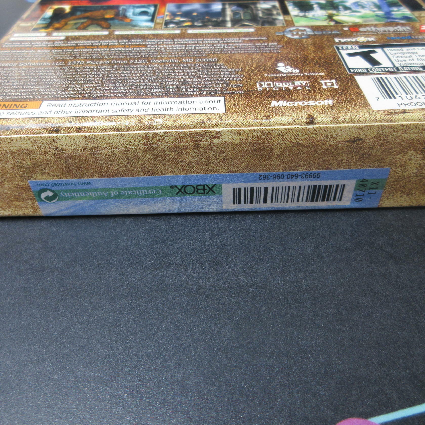 The Elder Scrolls IV: Oblivion Collector's Edition - Xbox 360 AD - No Coin - Very Good
