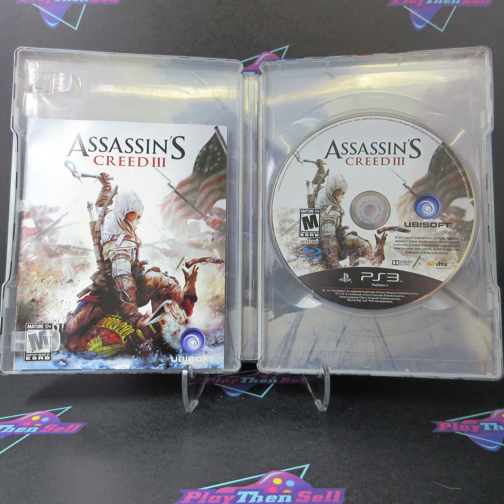 Assassin's Creed III Steelbook PS3 PlayStation 3 AD Complete CIB - Very Good