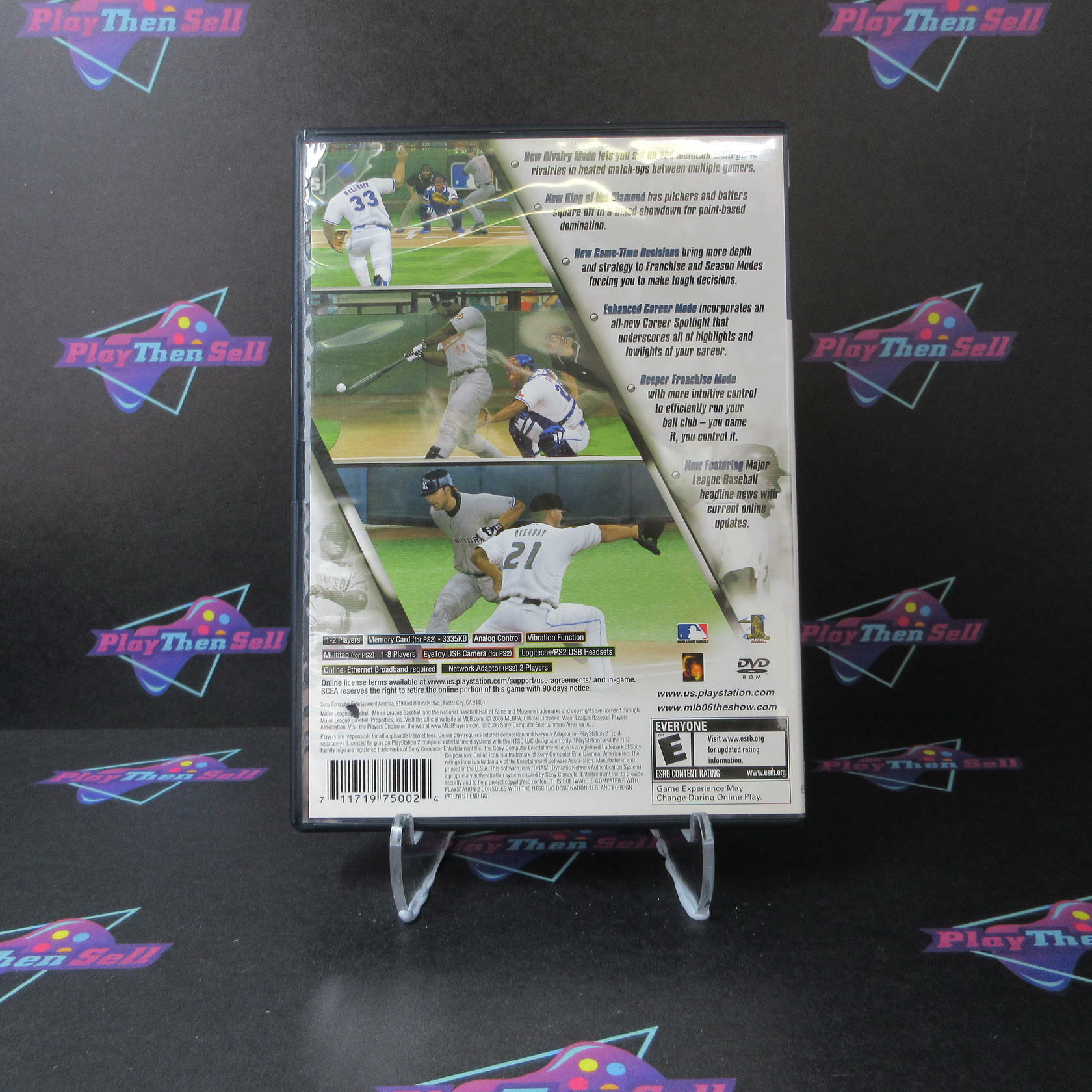 MLB 06 The Show PS2 PlayStation 2 + Reg Card - Like New