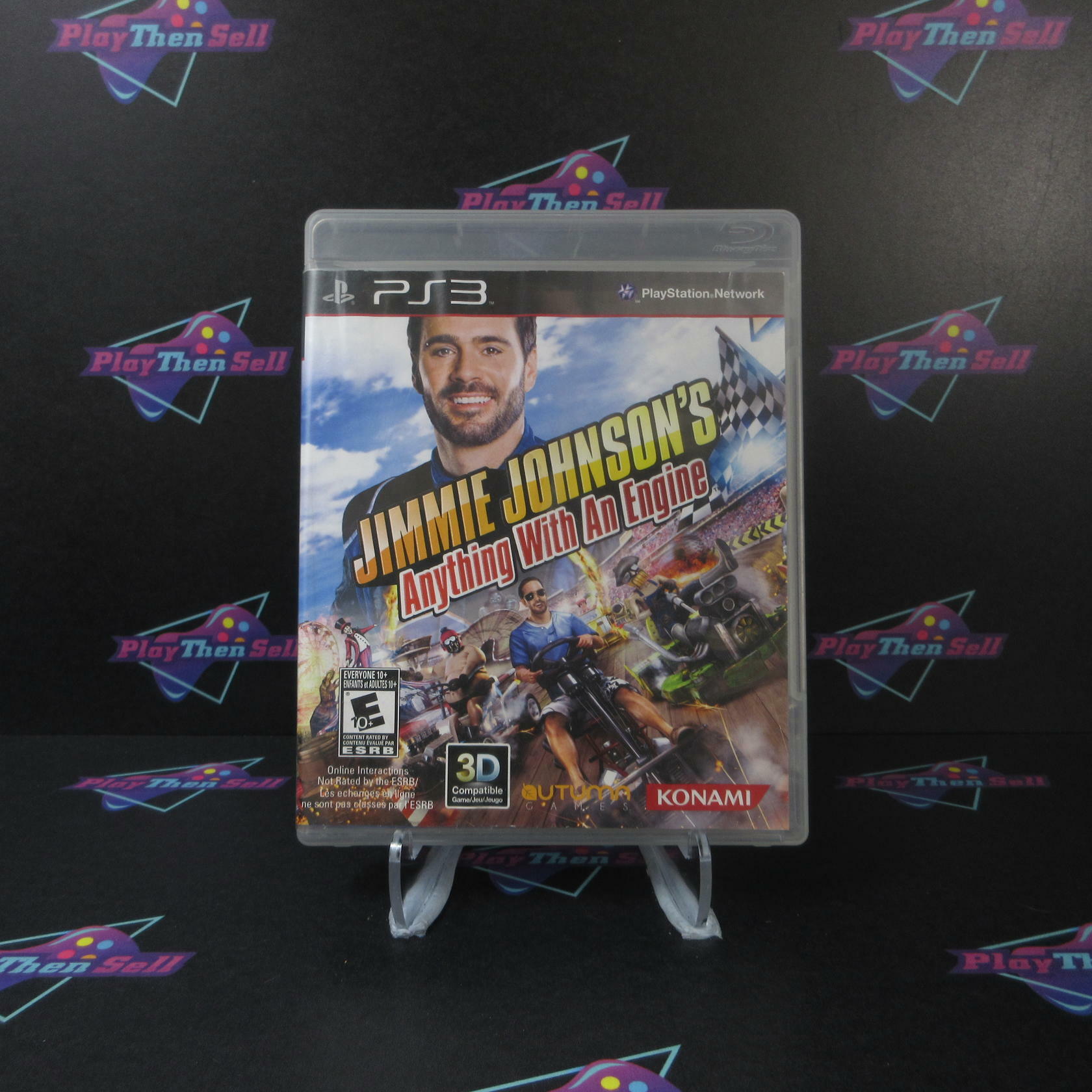 Jimmie Johnson's Anything With An Engine PS3 PlayStation 3 AD Complete CIB - Very Good