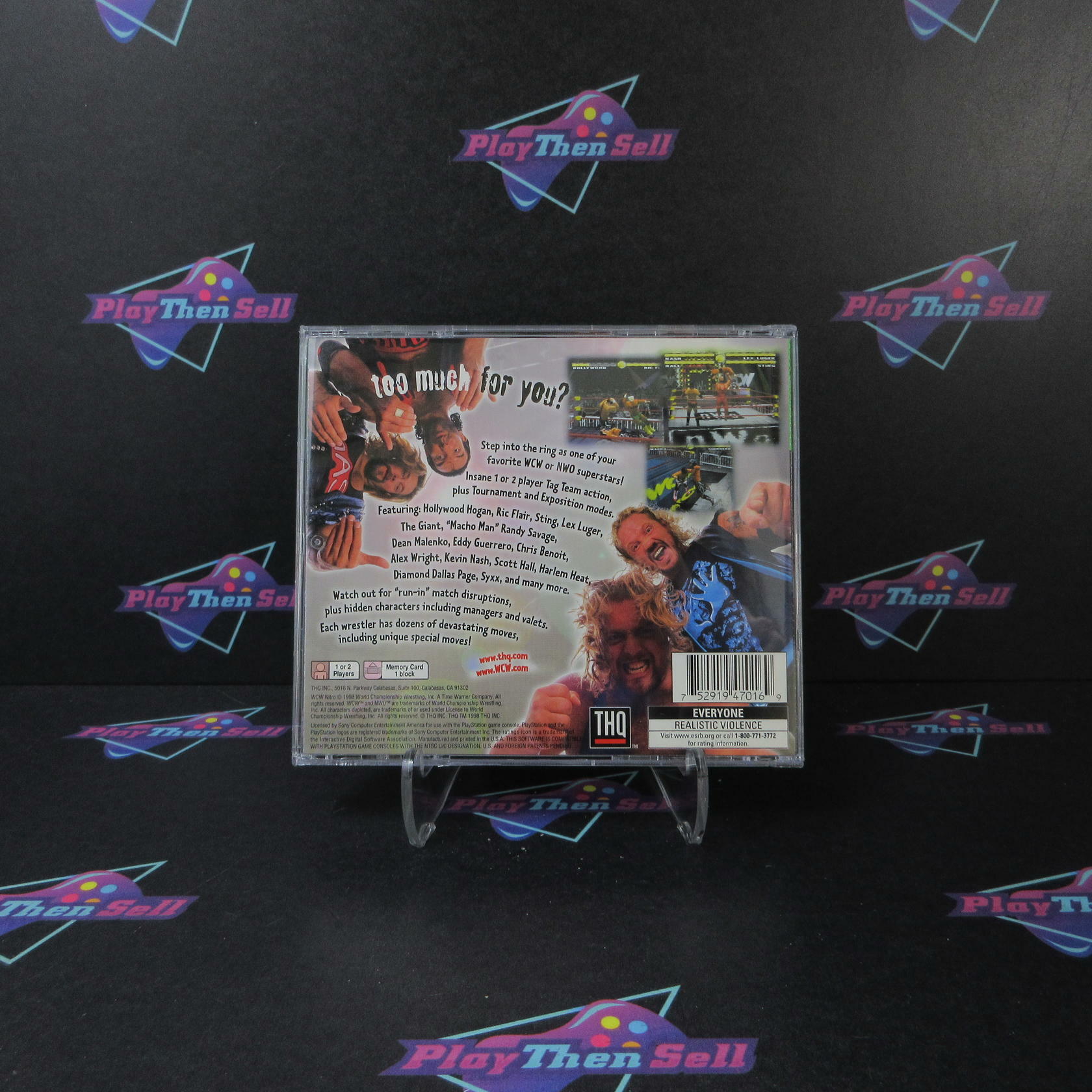 WCW Nitro PS1 PlayStation 1 GH - Like New
