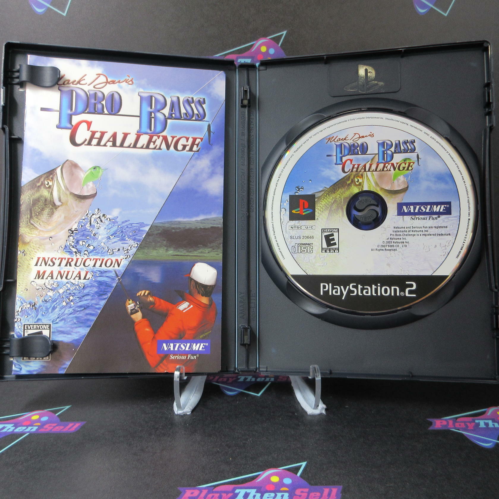 Mark Davis Pro Bass Challenge + Reg Card PS2 PlayStation 2 AD Complete CIB - Very Good