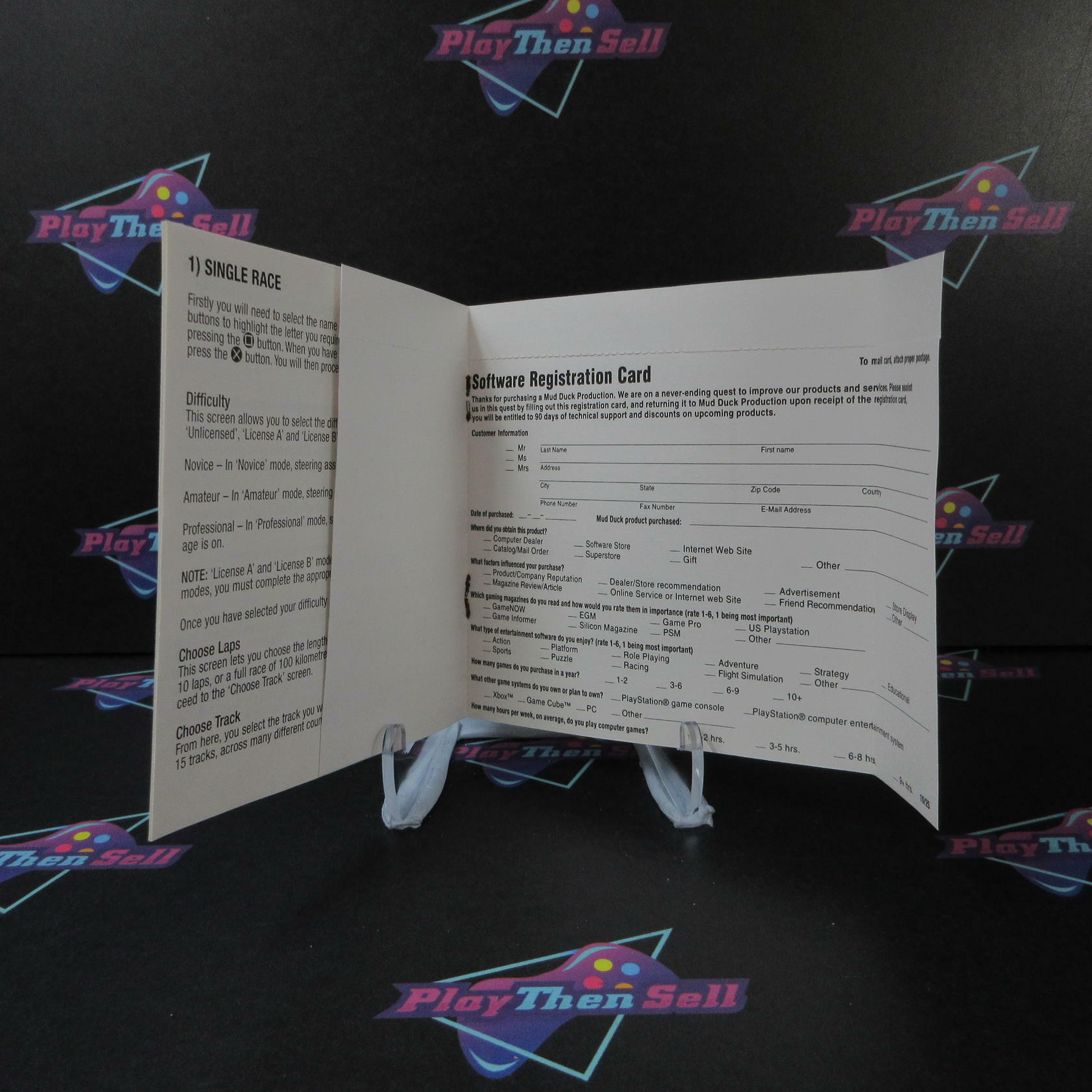 Sports Superbike 2 + Reg Card PS1 PlayStation 1 MD Complete CIB - Very Good