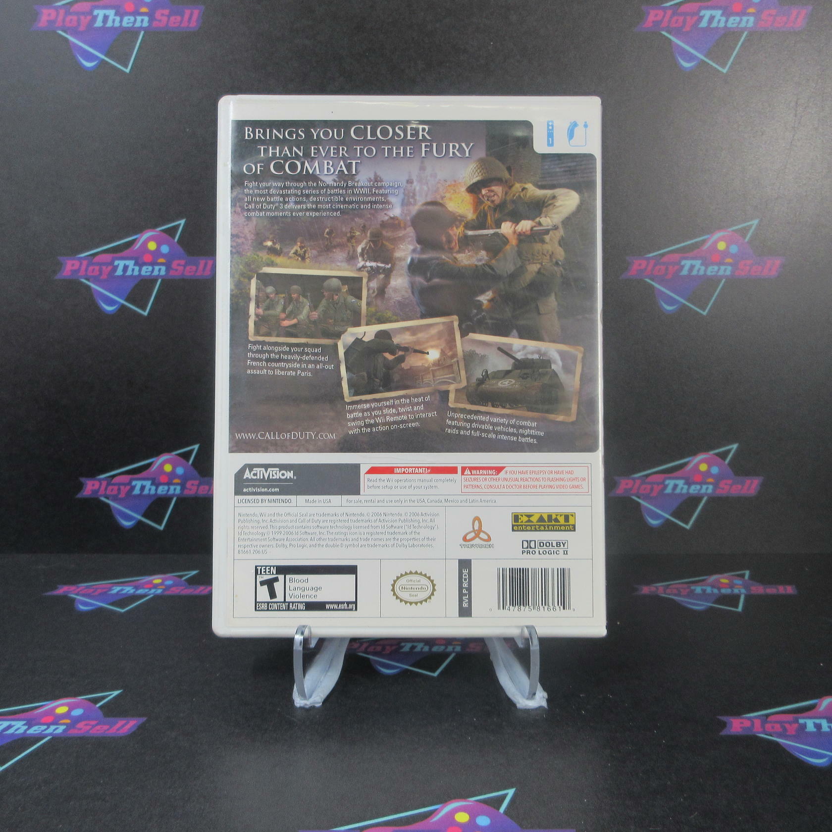 Call Of Duty 3 - Nintendo Wii - Very Good