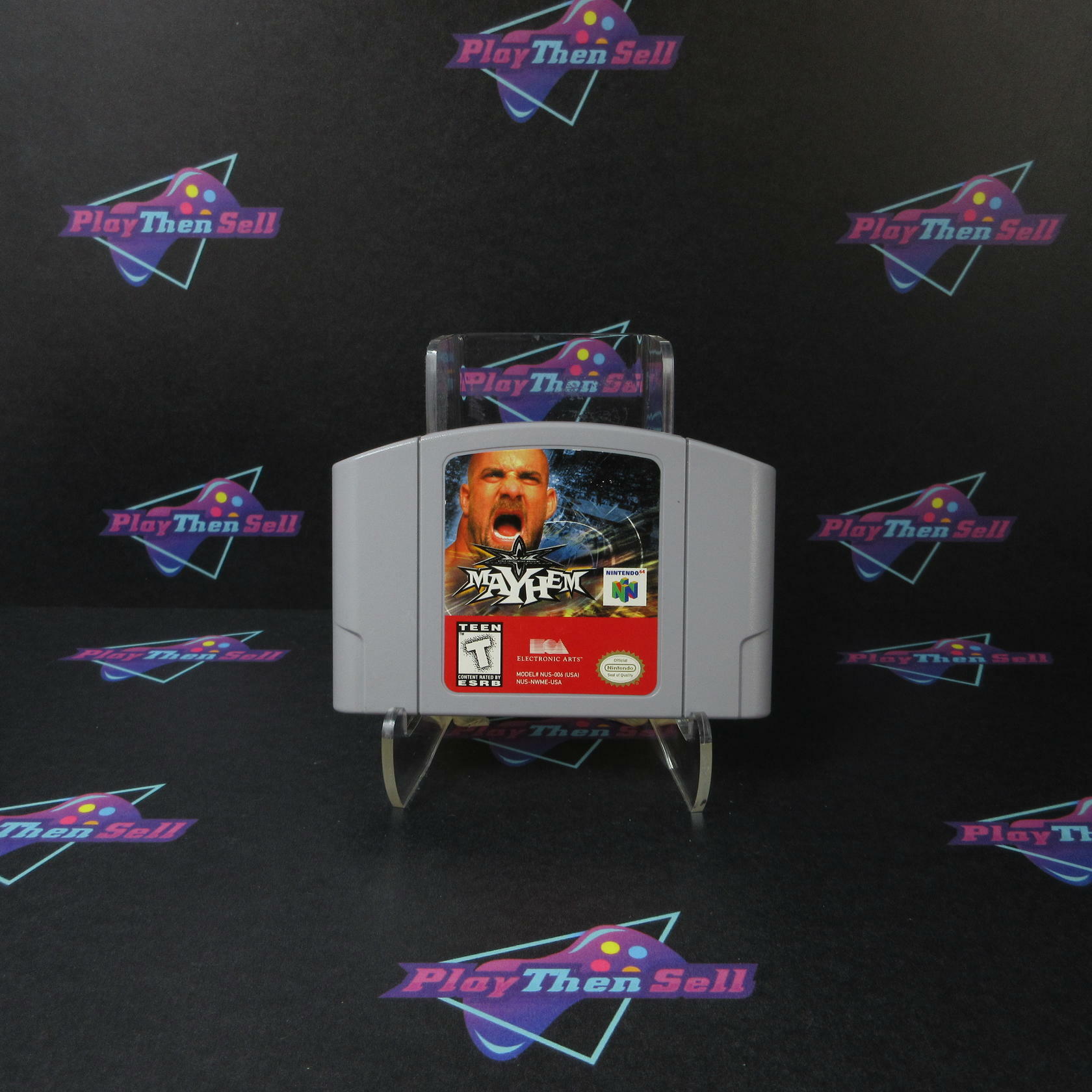 WCW Mayhem Nintendo 64 Cartridge Only Authentic / Tested - Very Good