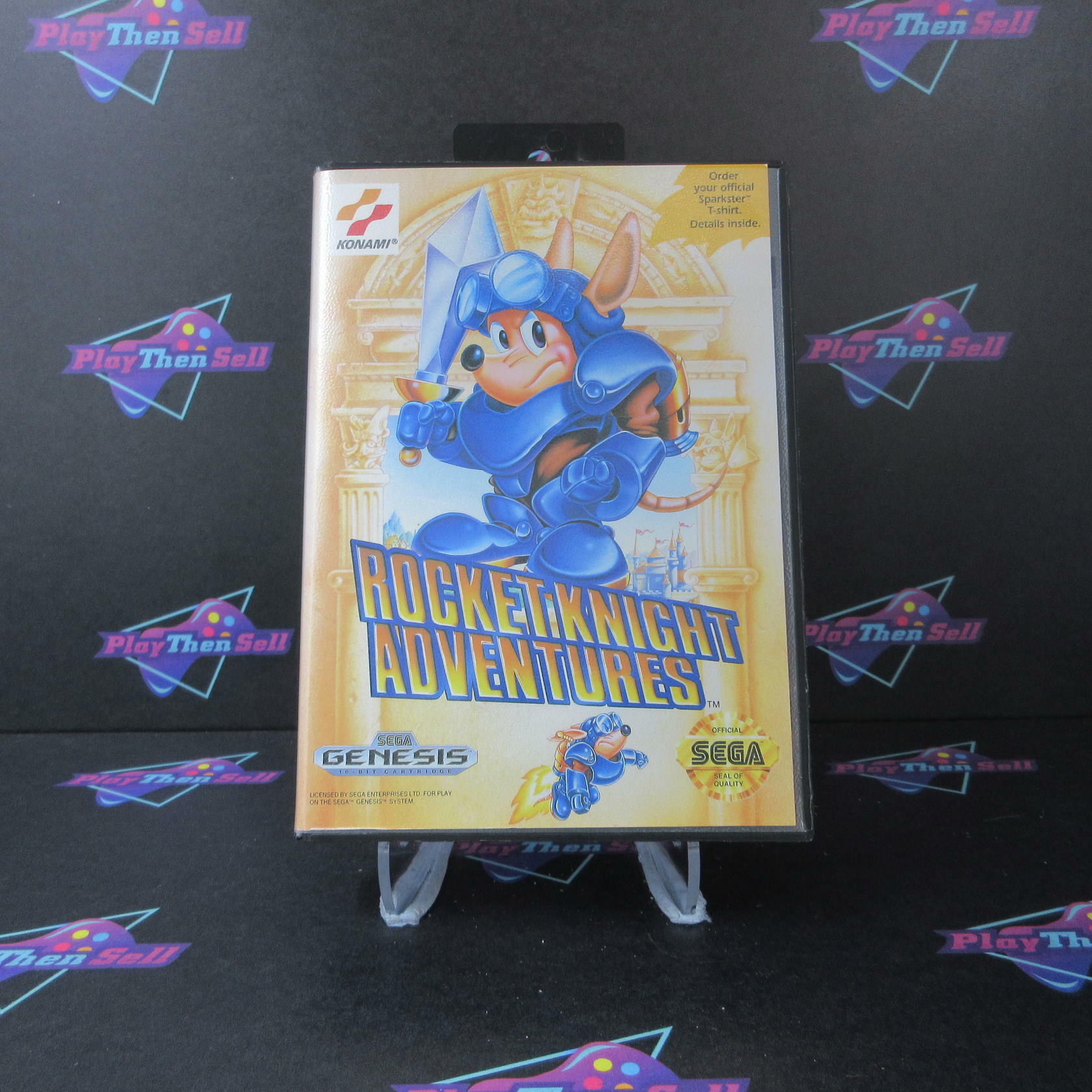 Rocket Knight Adventures Sega Genesis Boxed NM Authentic / Tested - Very Good