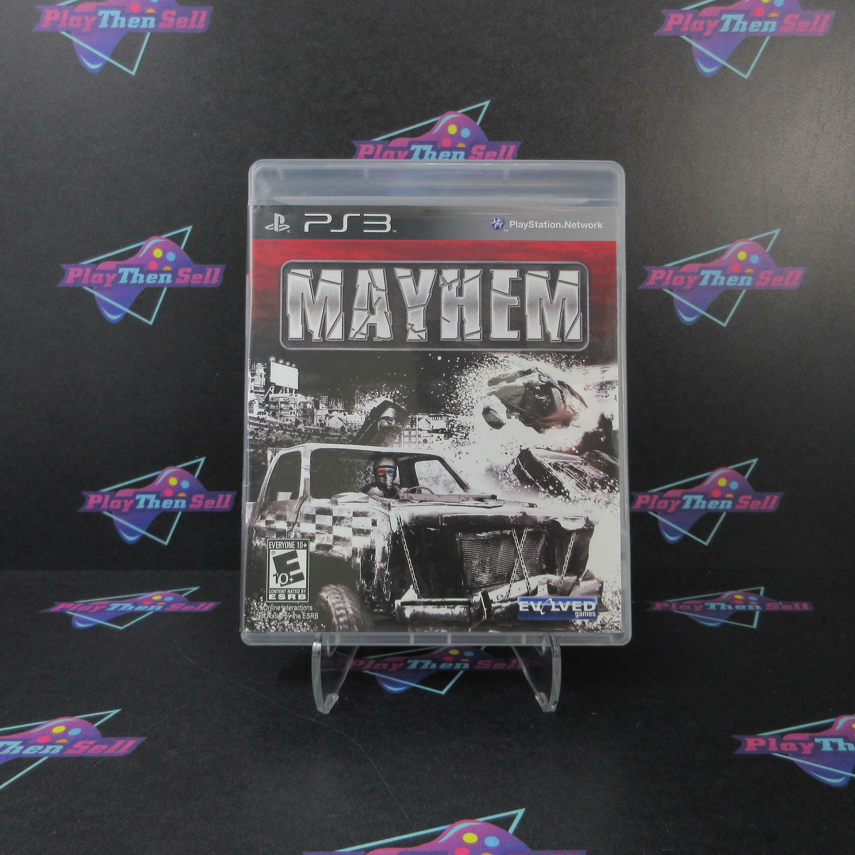 Mayhem 3D PS3 PlayStation 3 + 3D Glasses - Like New