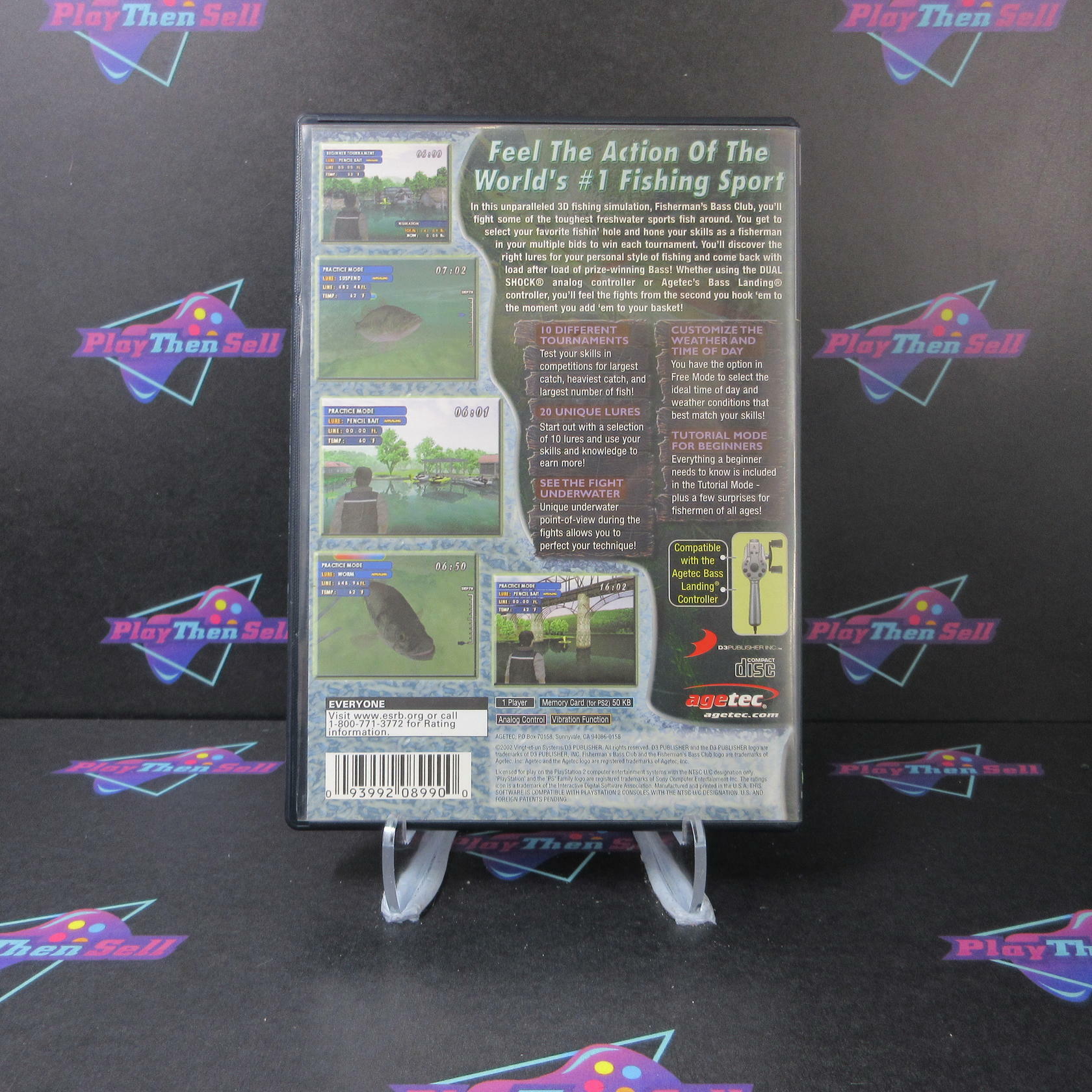 Fishermans Bass Club PS2 PlayStation 2 - Very Good