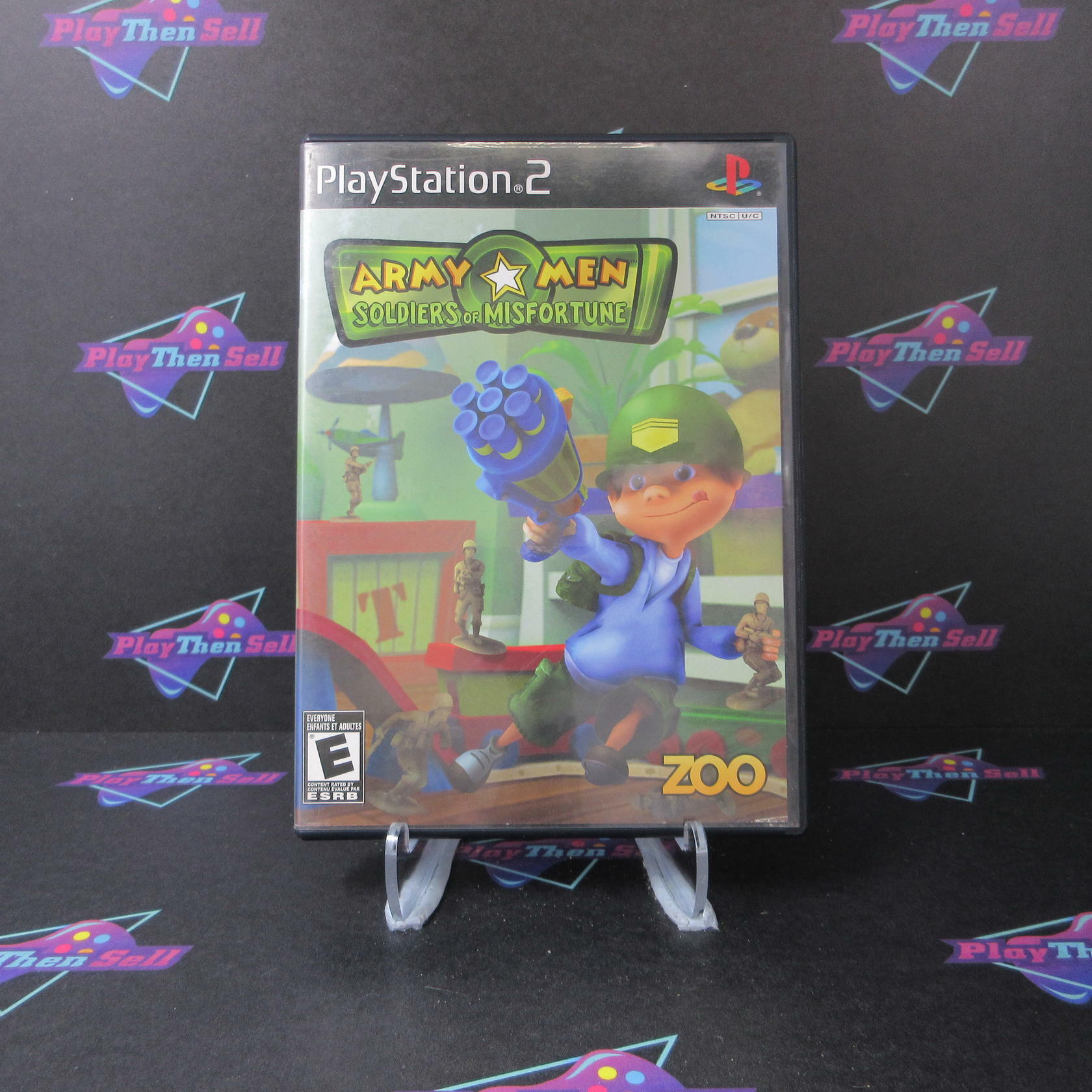 Army Men Soldiers of Misfortune PS2 PlayStation 2 AD Complete CIB - Very Good