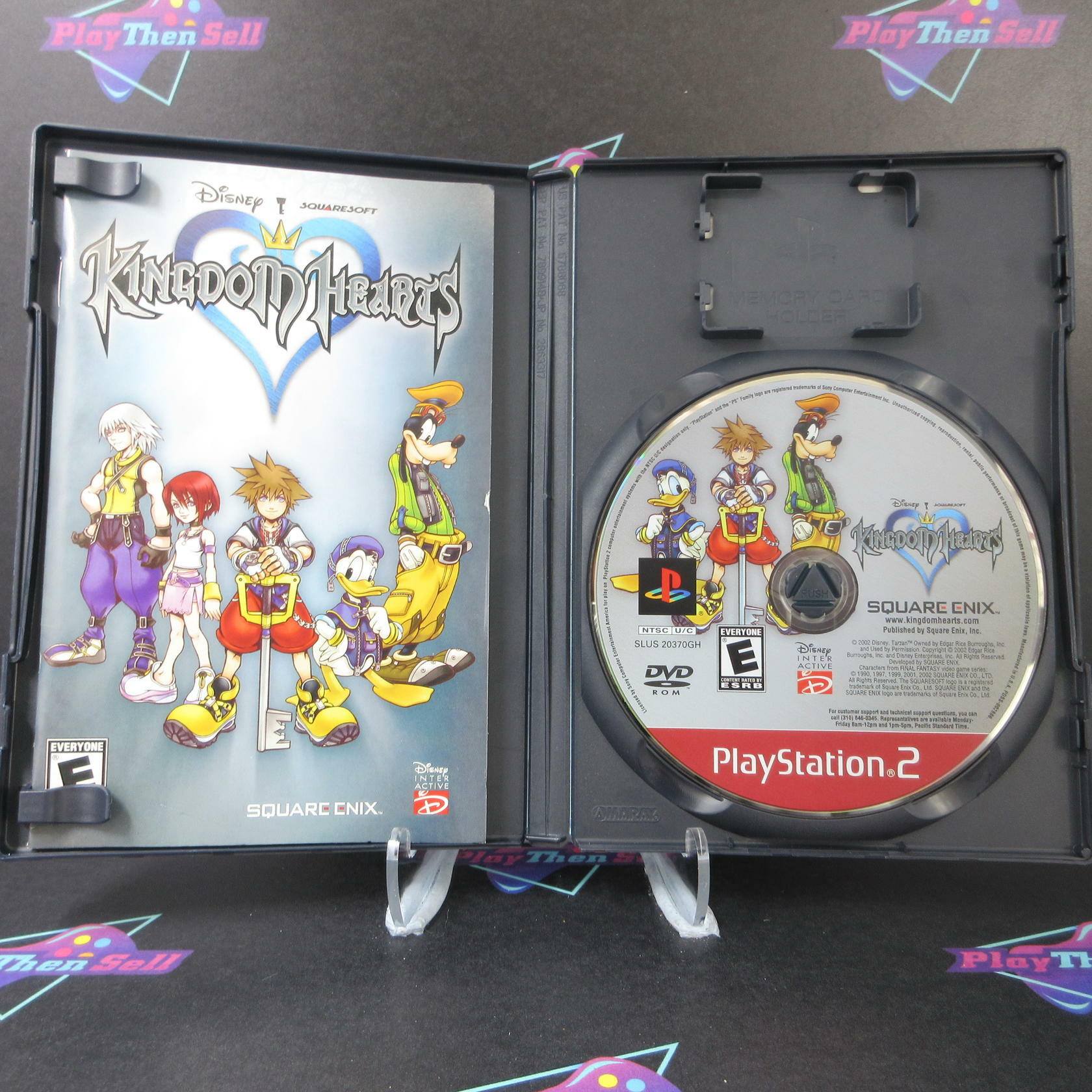 Kingdom Hearts GH + Reg Card PS2 PlayStation 2 AD Complete CIB - Very Good