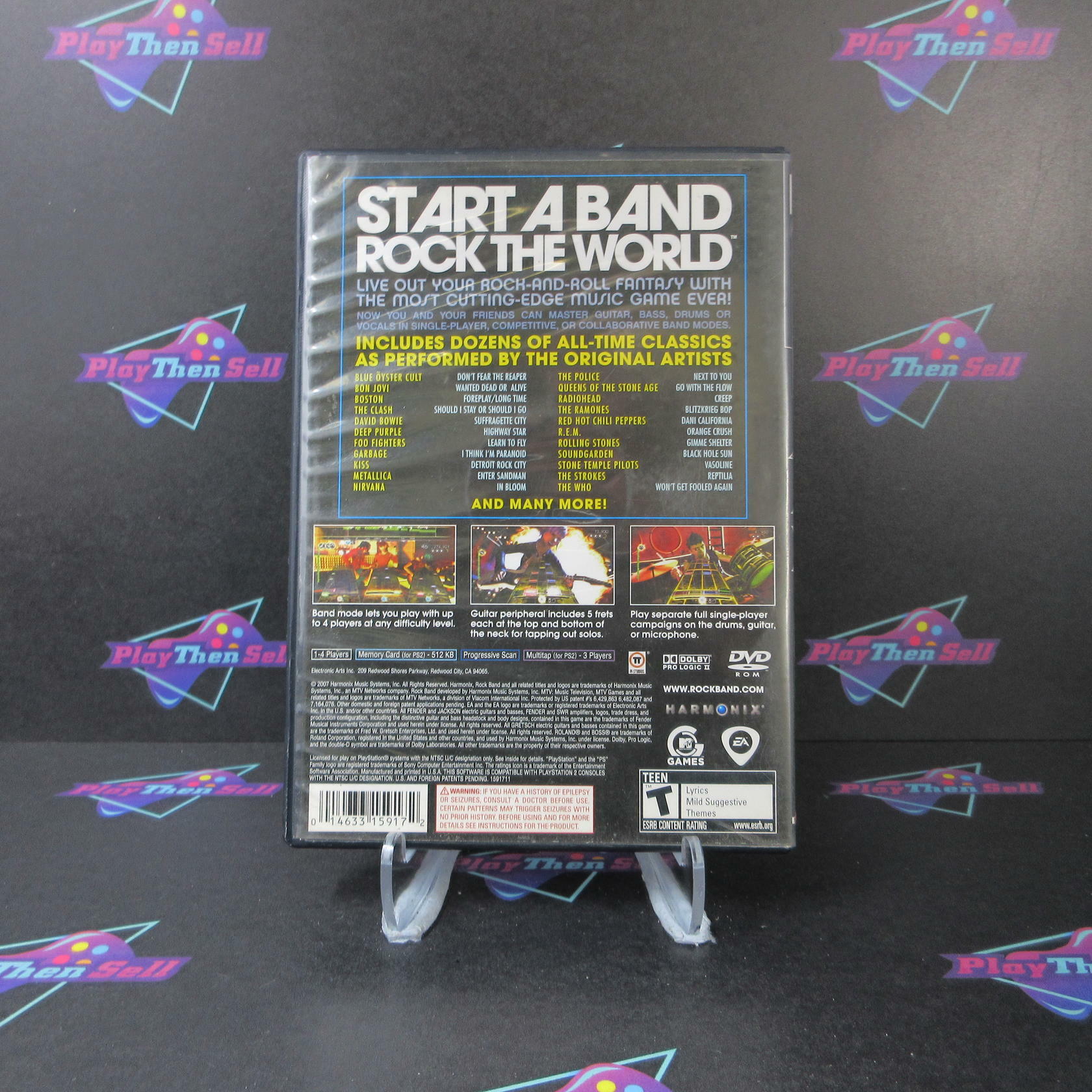 Rock Band PS2 PlayStation 2 AD/MD Complete CIB - Very Good