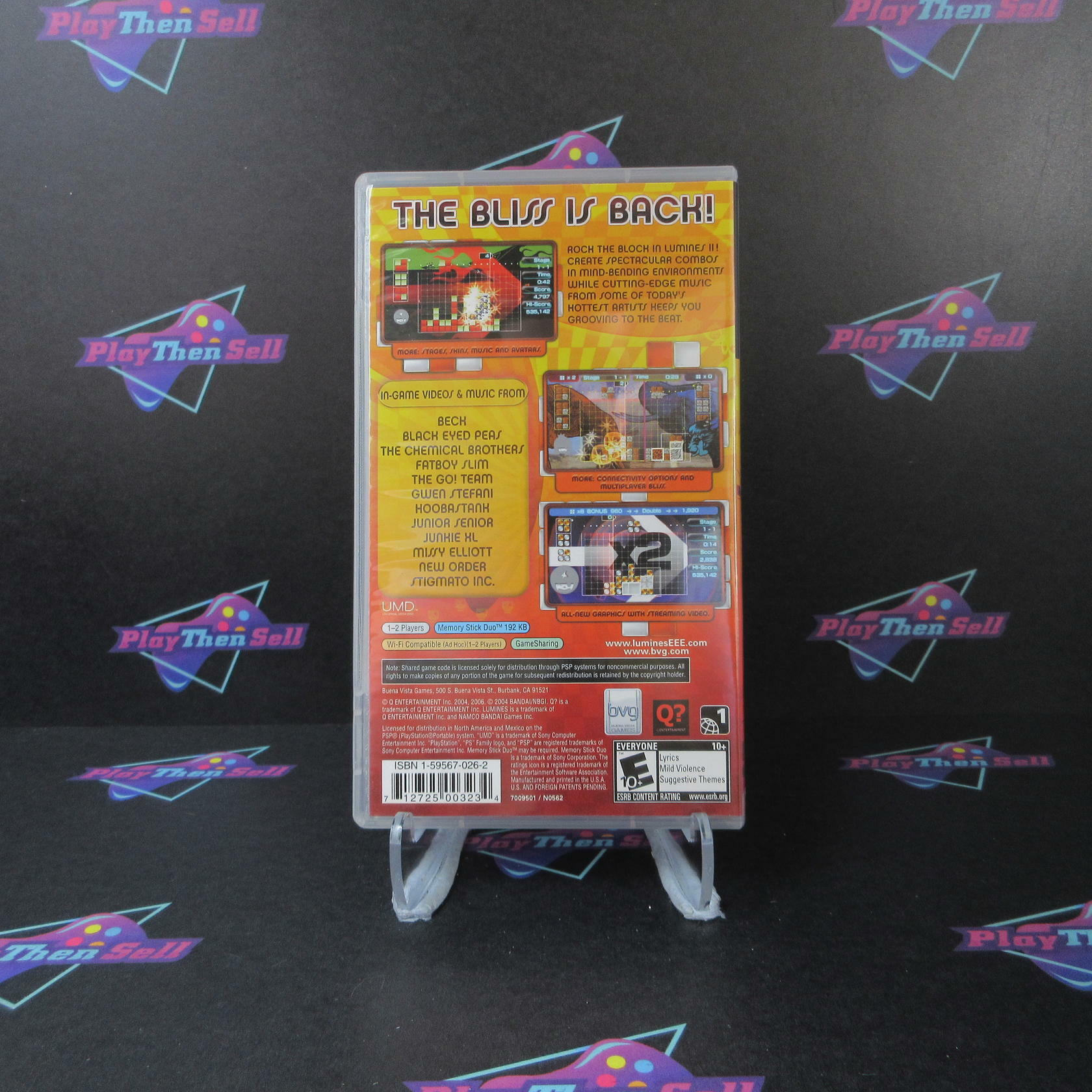 Lumines II Sony PSP + Reg Card - Like New