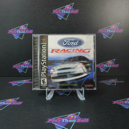 Ford Racing PS1 Playstation 1 MD Complete CIB - Very Good