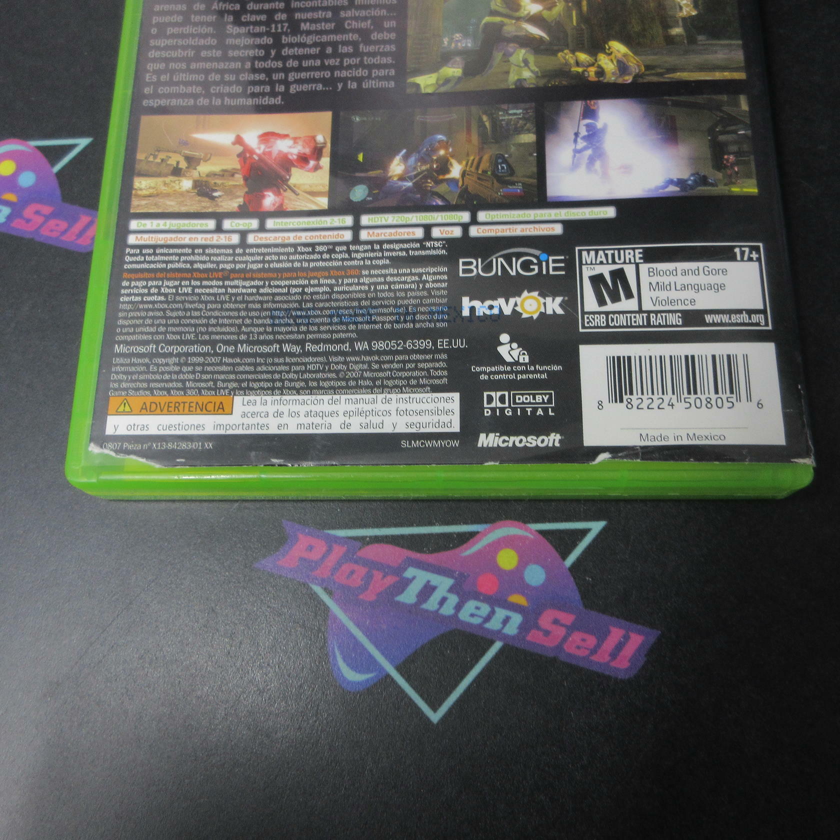 Halo 3 Spanish Art Xbox 360 AD/DD/NM - Very Good