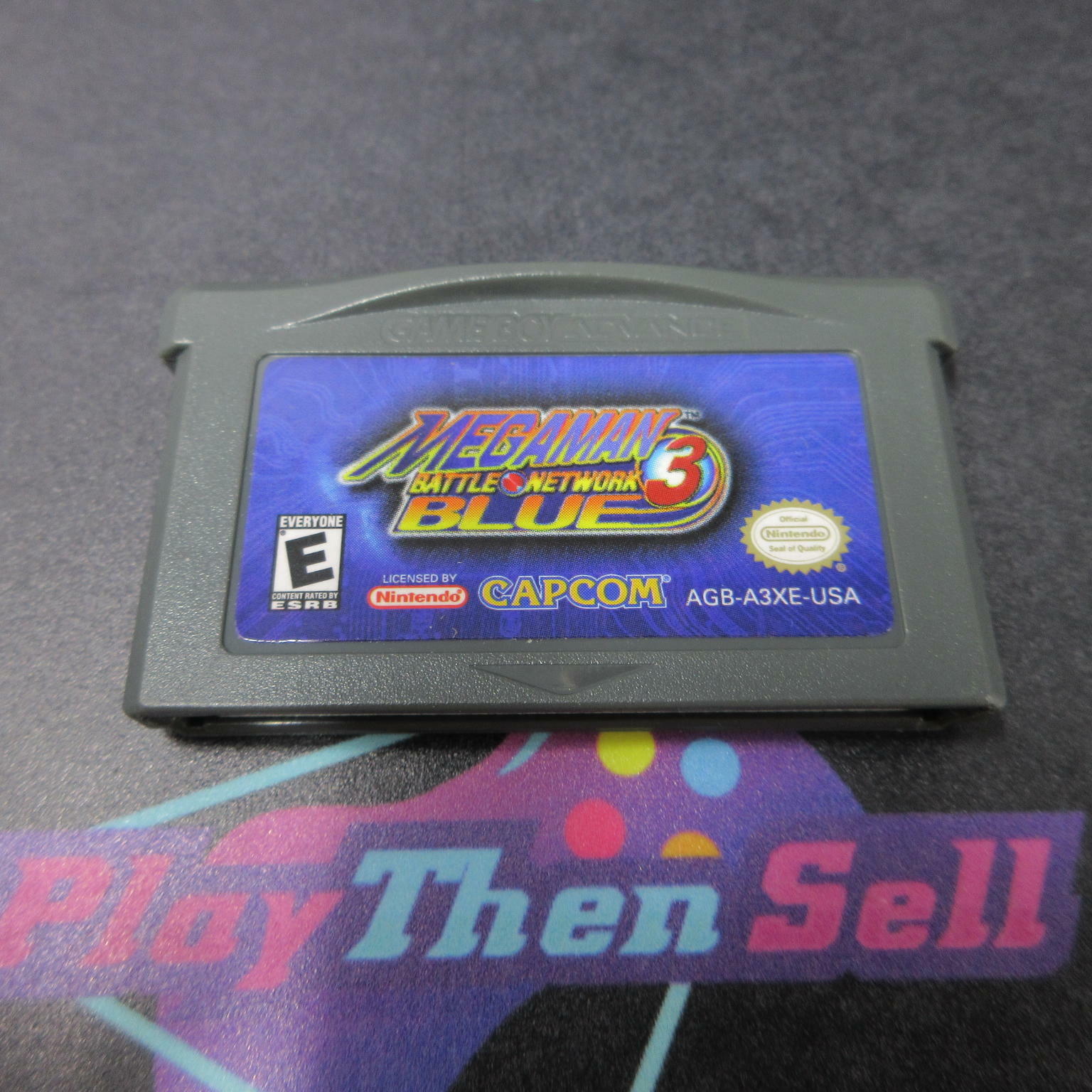 Mega Man Battle Network 3 Blue Gameboy Advance GBA Cart - Very Good