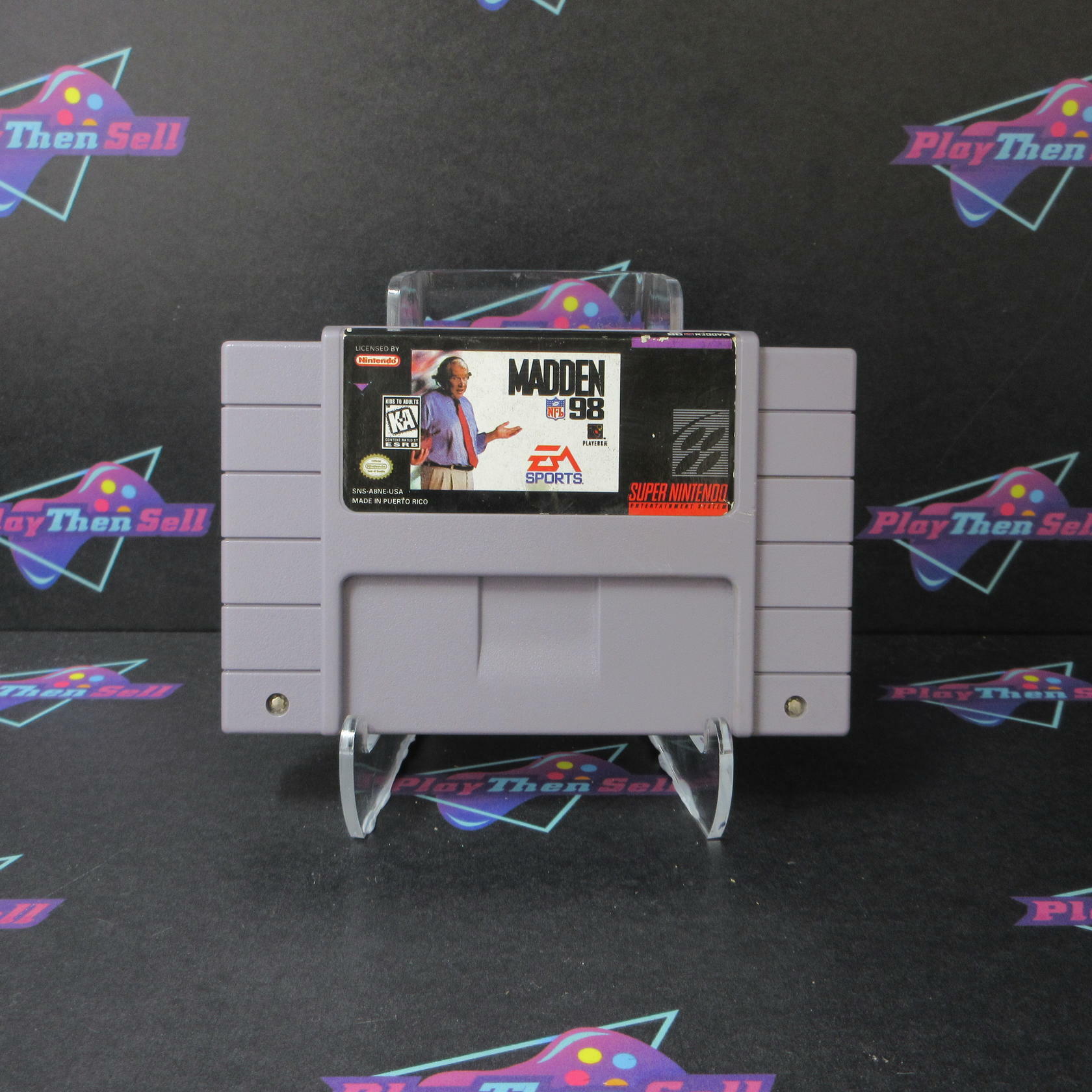 Madden NFL 98 Nintendo SNES AD Cart Only Authentic / Tested - Very Good