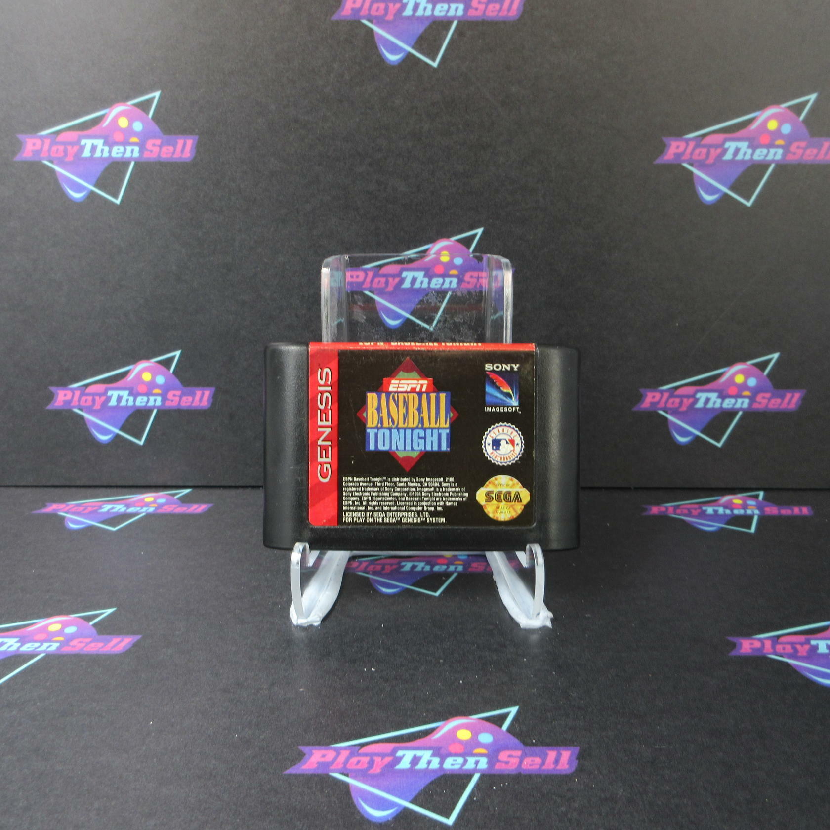 ESPN Baseball Tonight Sega Genesis Cartridge Only  Authentic / Tested - Very Good