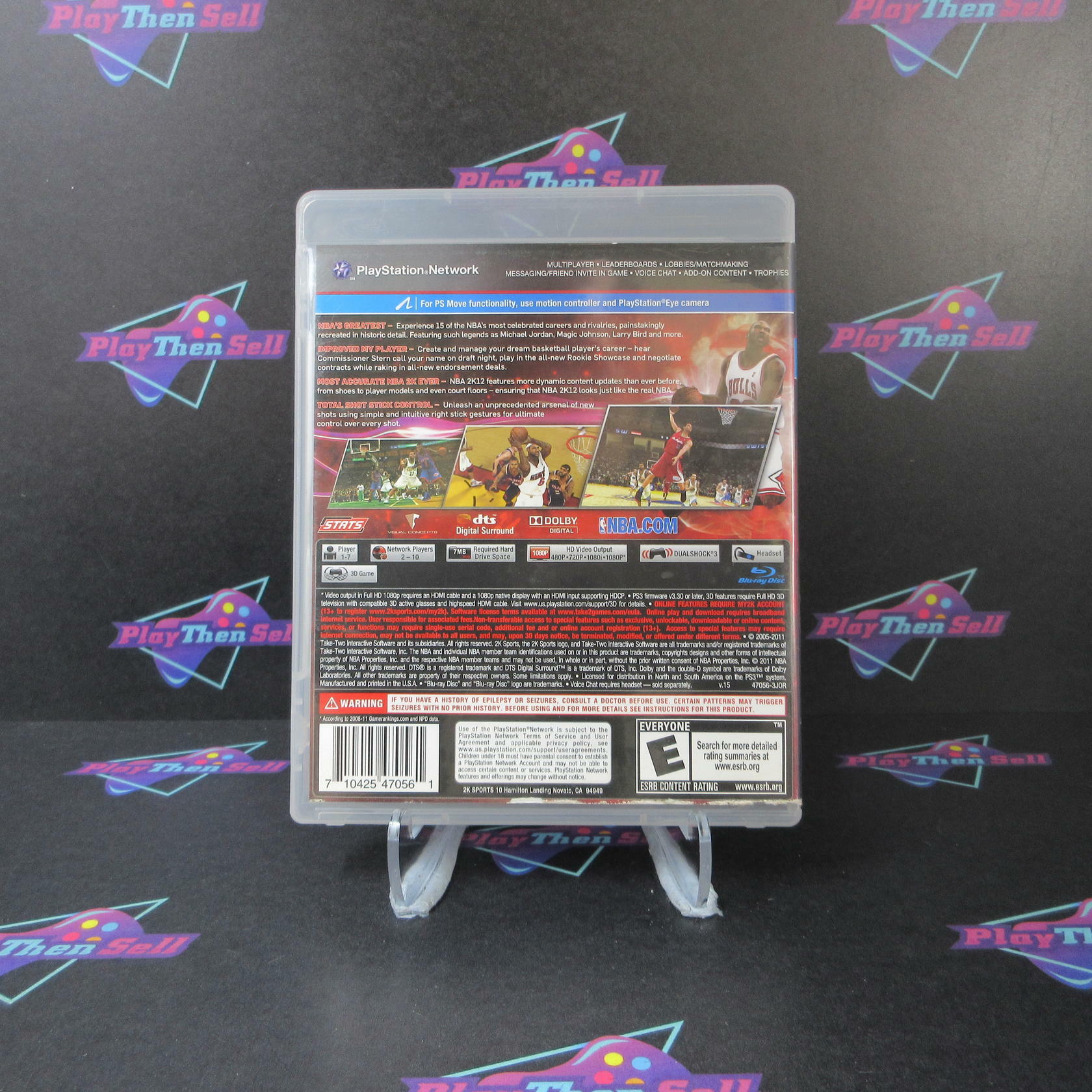 NBA 2K12 Michael Jordan PS3 PlayStation 3 AD/DD Complete CIB - Very Good